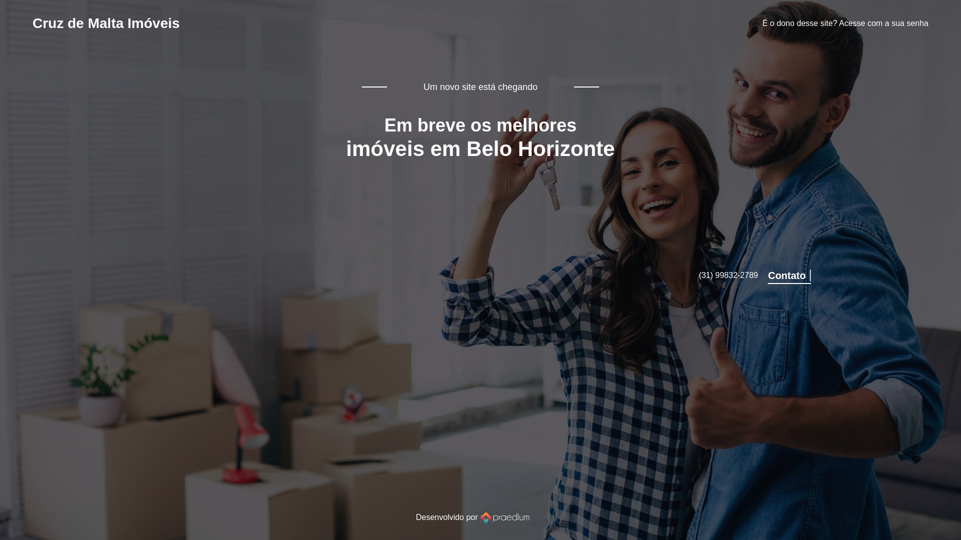 website screenshot of https://cruzdemaltaimoveis.com.br/