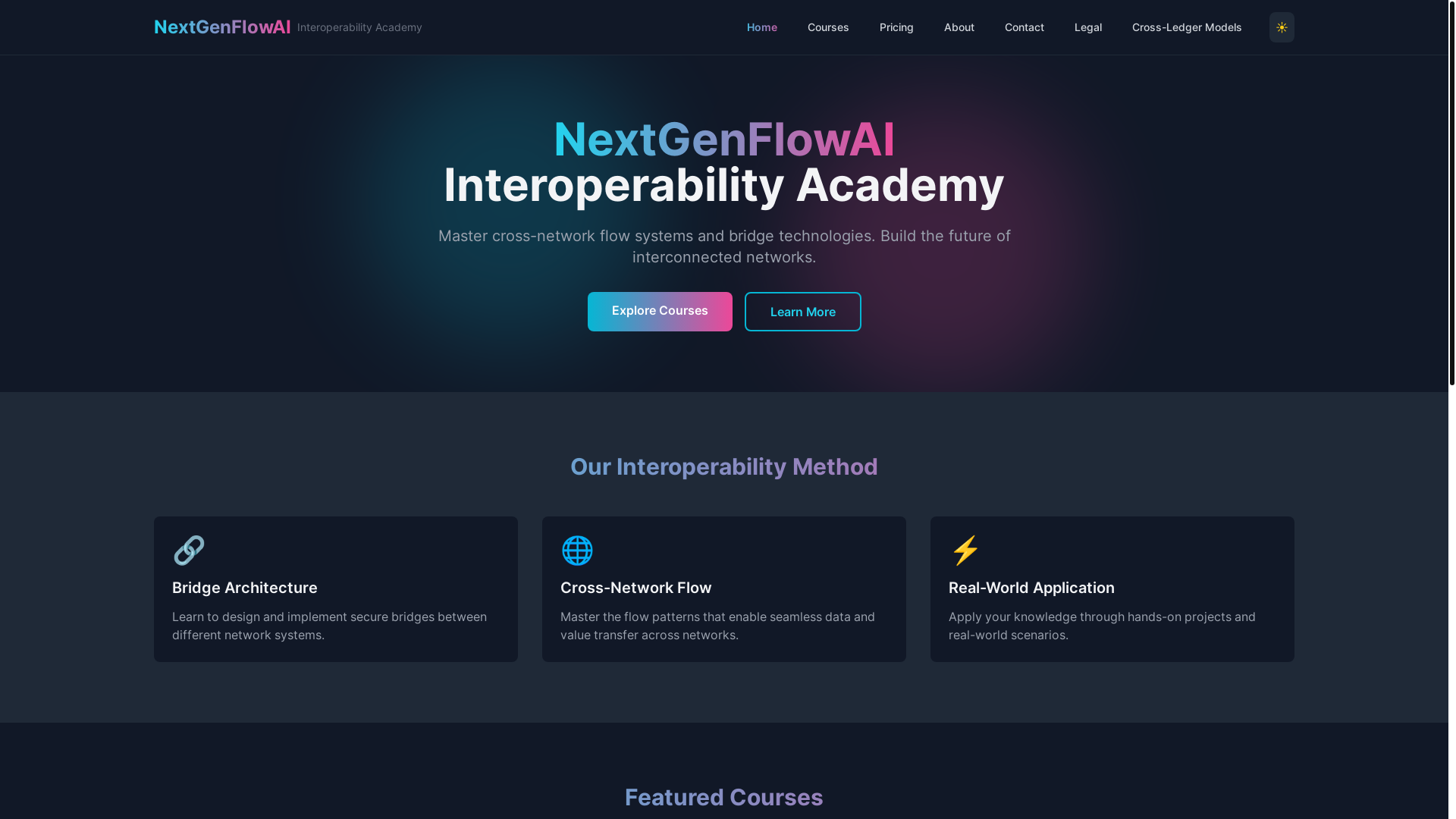 website screenshot of https://nextgenflowai.app/
