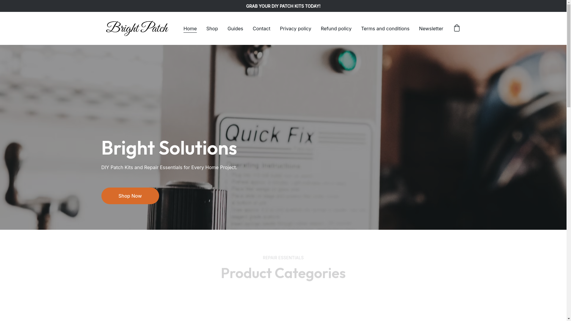 website screenshot of https://brightpatch.online/