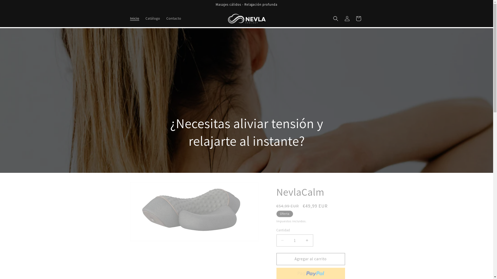 website screenshot of https://nevlaproject.com/