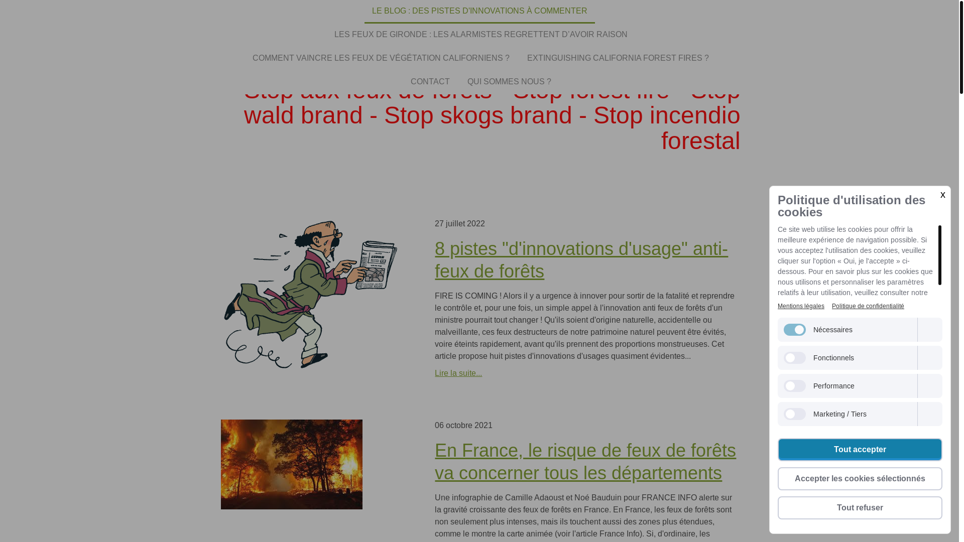 website screenshot of https://sauvons-nos-forets.fr/