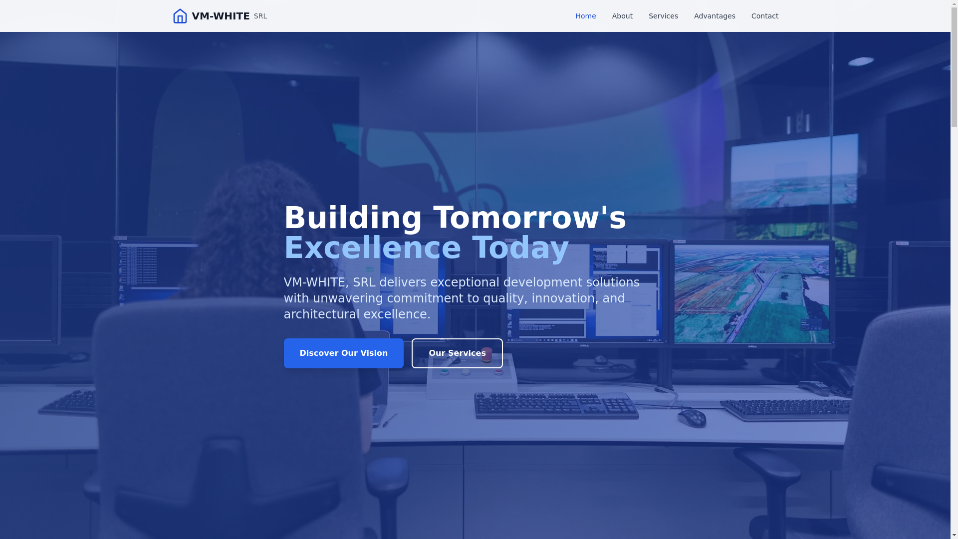 website screenshot of https://vmwhites.com/
