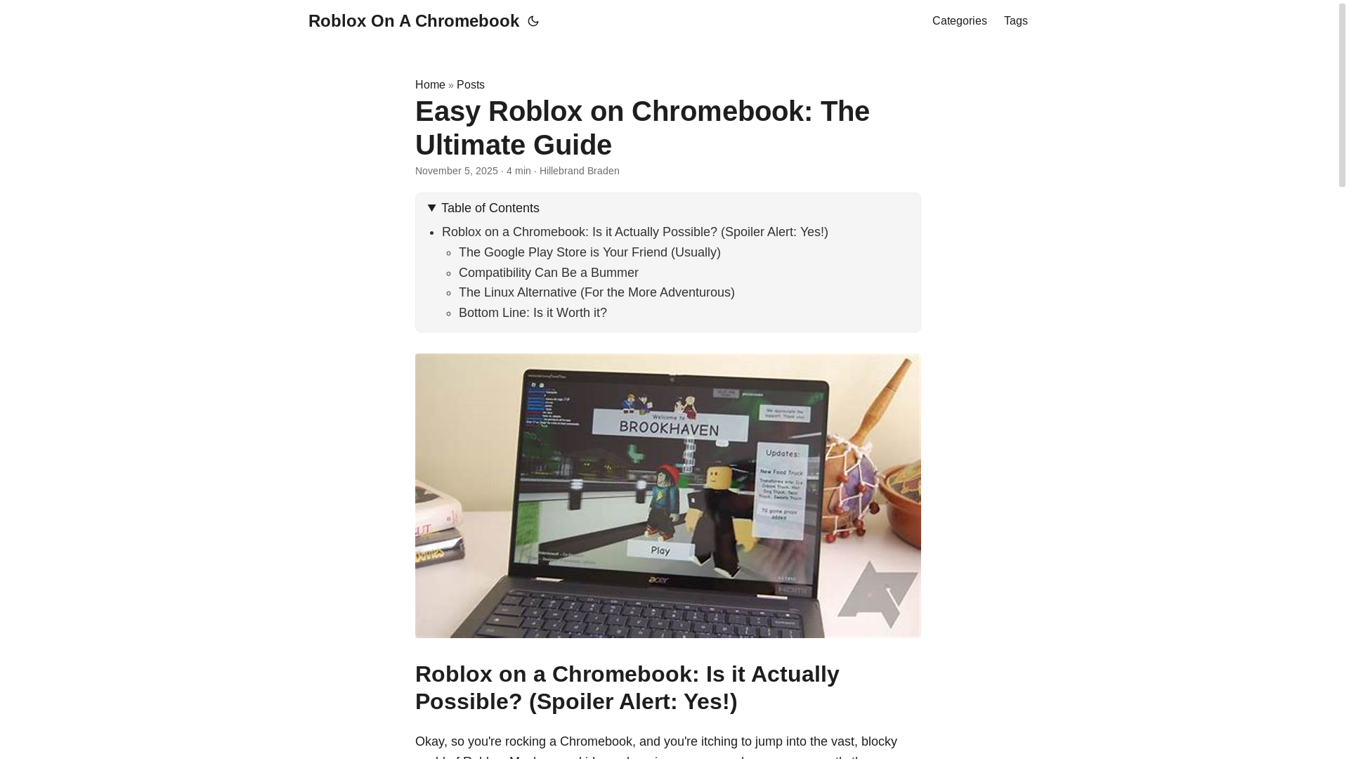 website screenshot of https://roblox-on-a-chromebook.pages.dev/