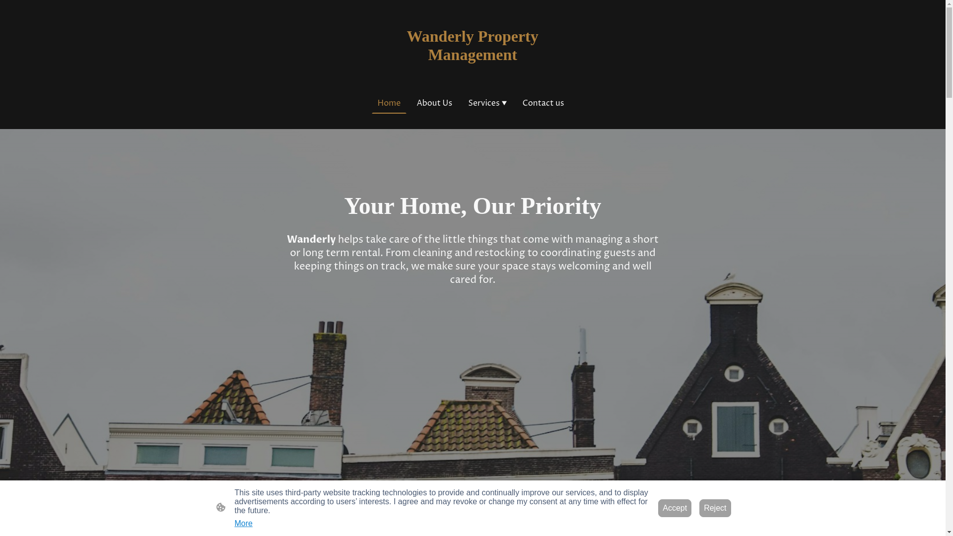 website screenshot of https://wanderlyhosts.com/