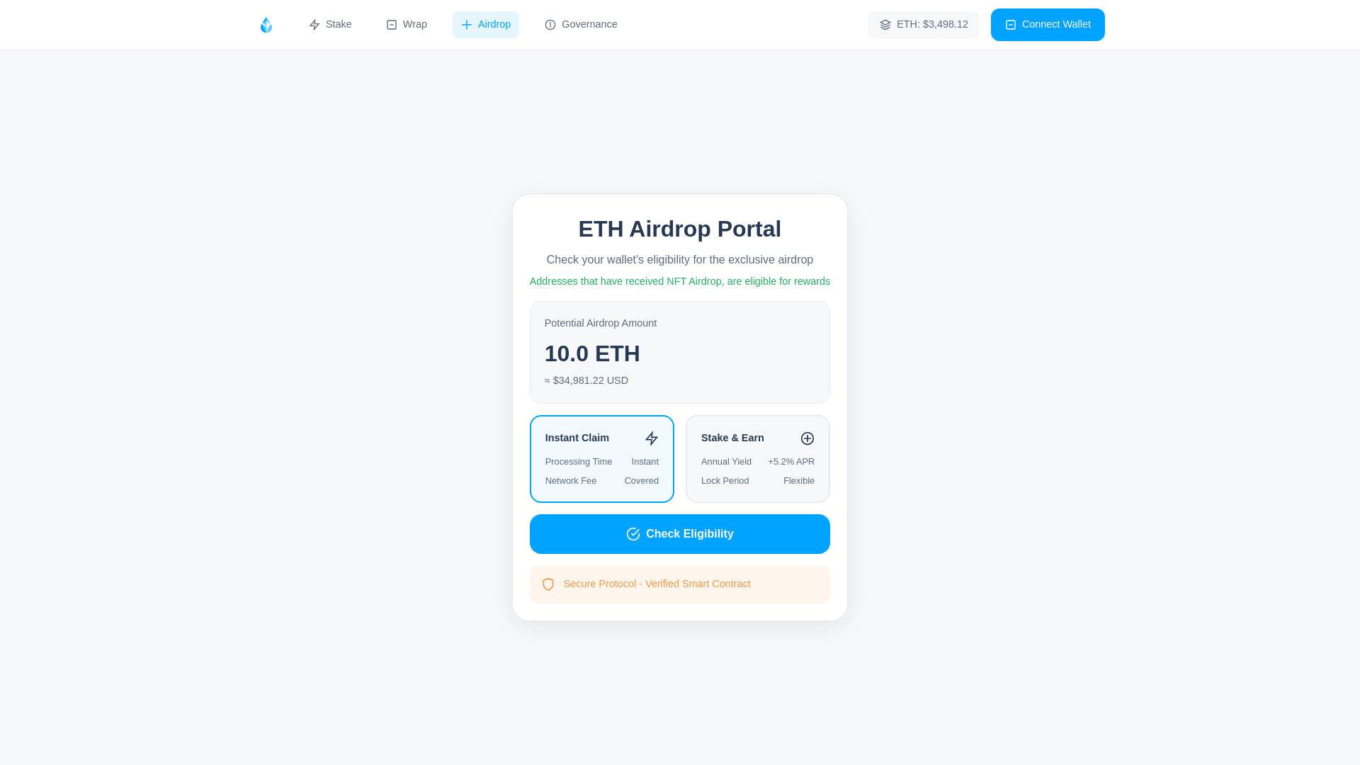 website screenshot of https://steth-claim.pages.dev/