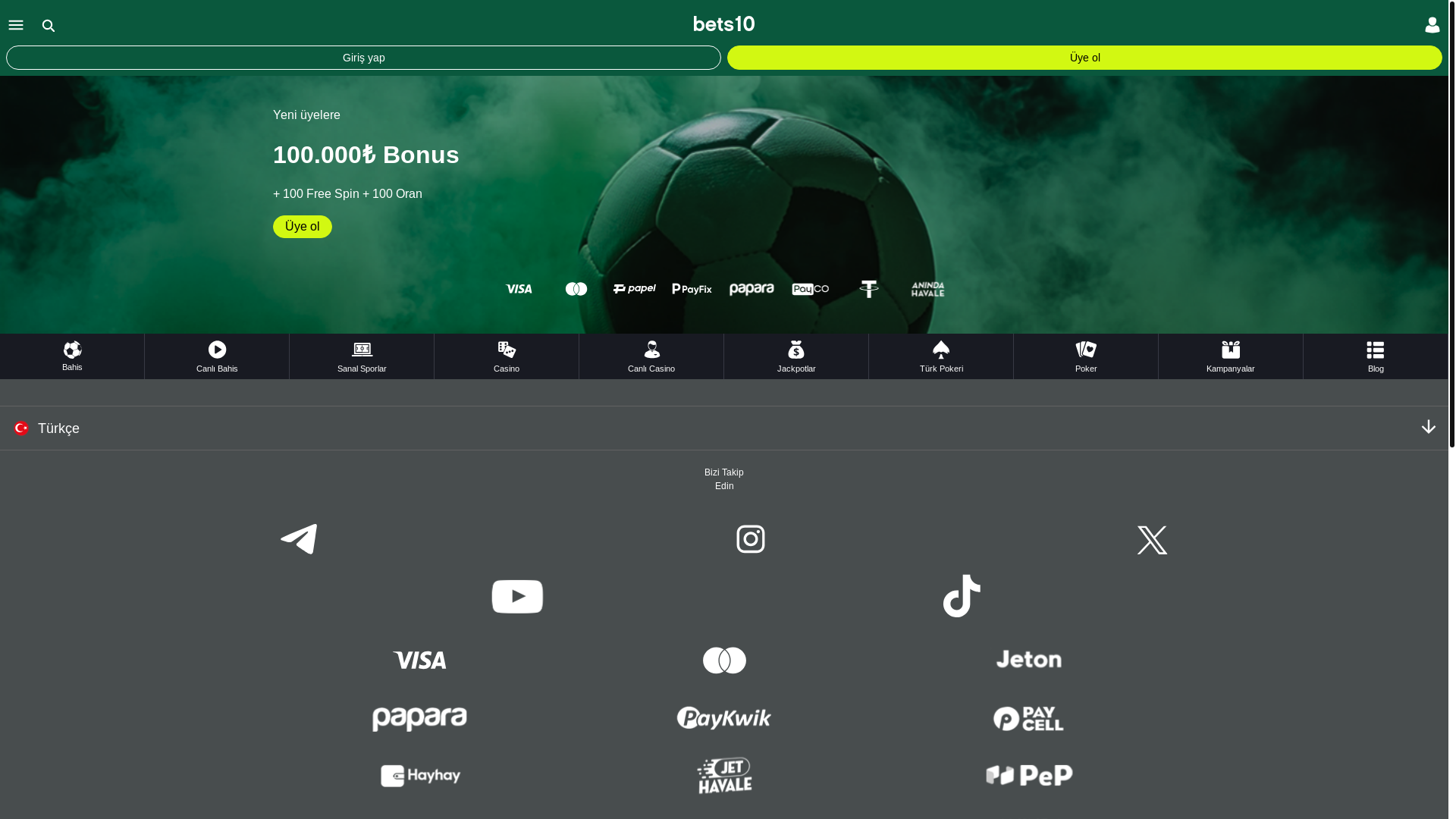 website screenshot of https://bets10.treasurecoastacademy.com