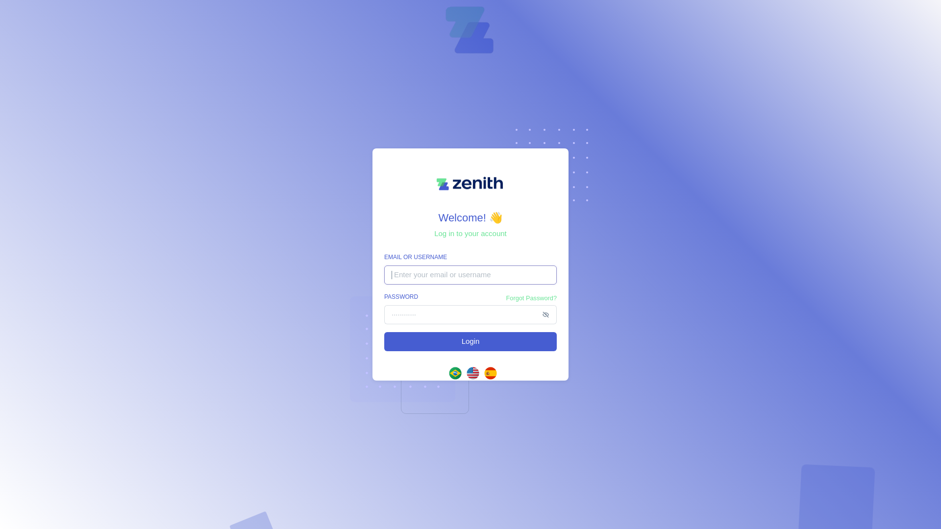 website screenshot of https://klm-airfrance.zenithbr.com/