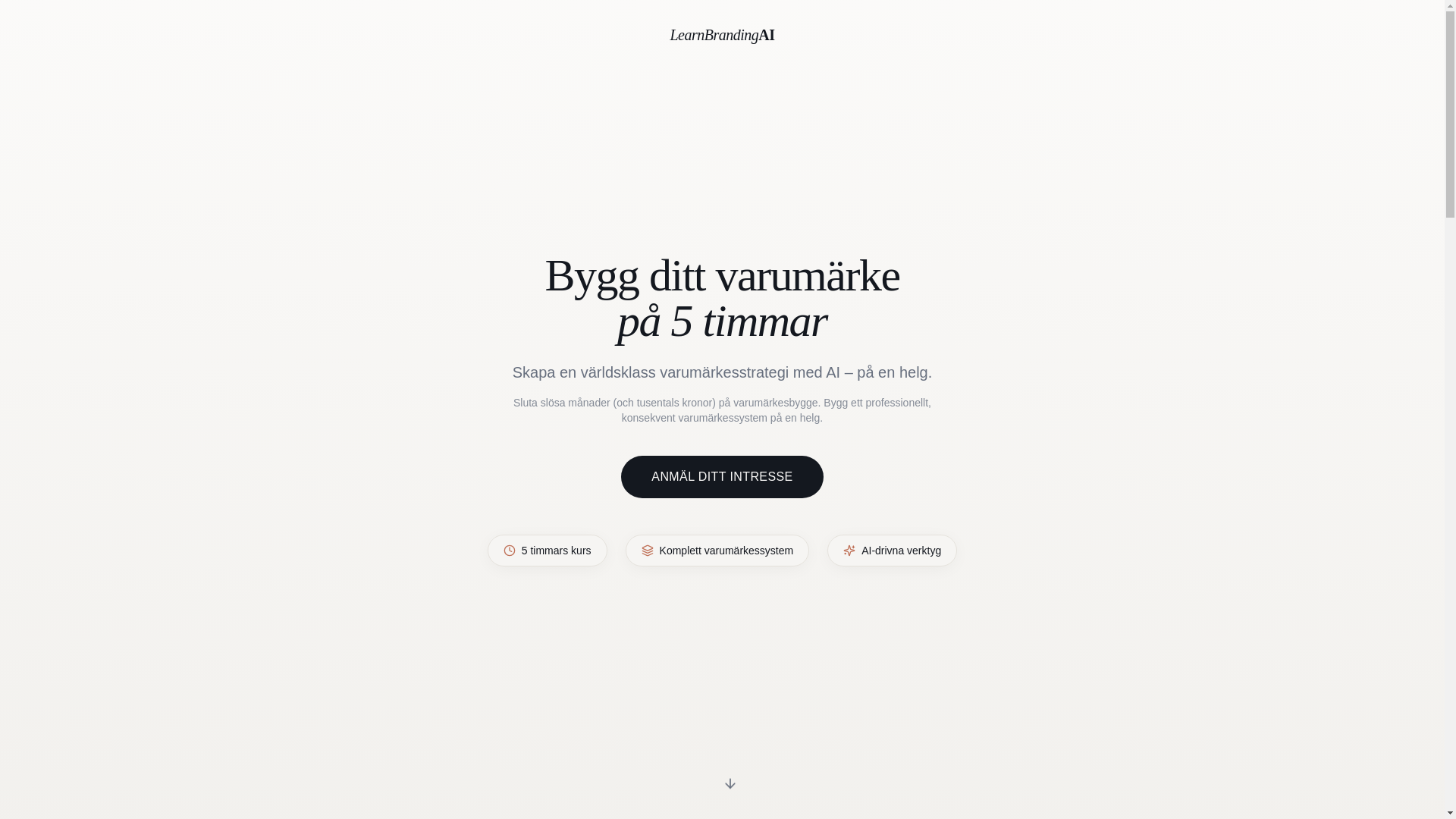 website screenshot of https://learnbrandingai.com/