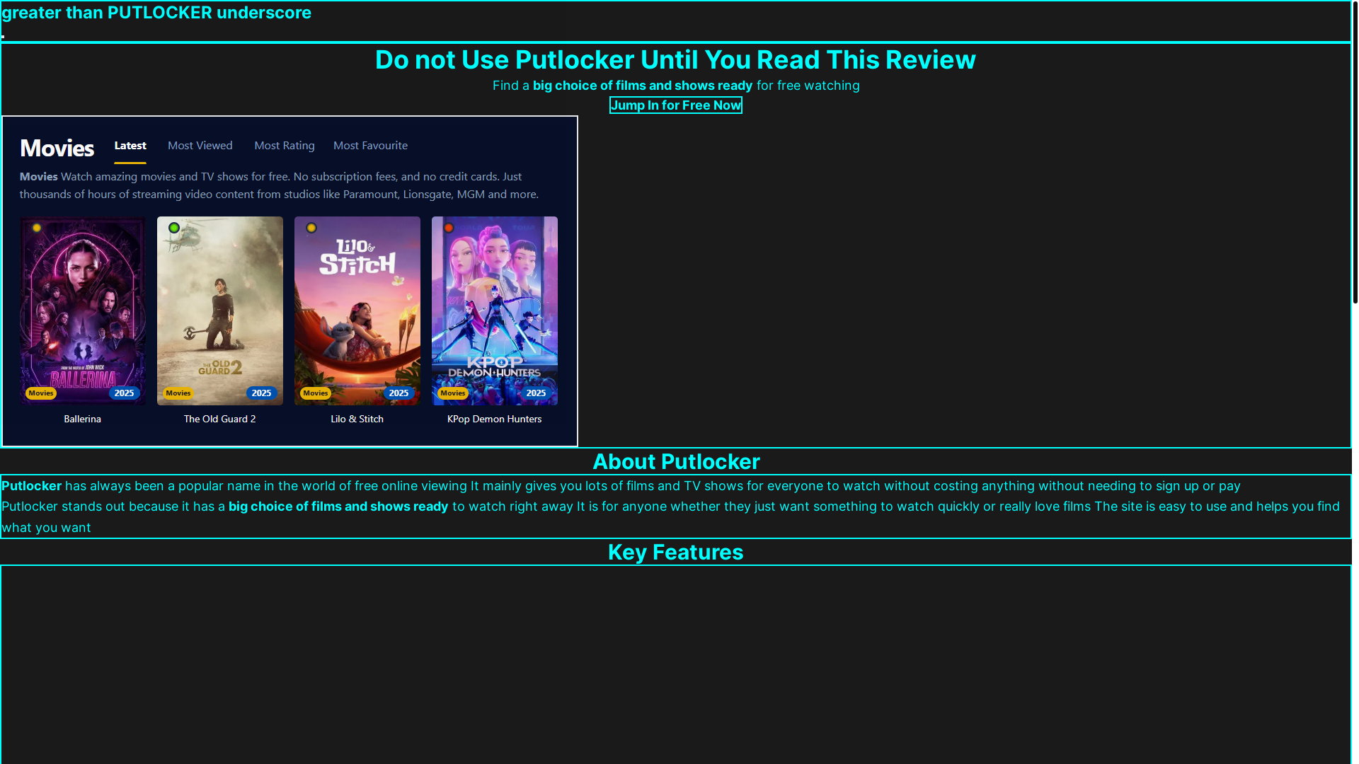 website screenshot of https://putlocker-k4b7.pages.dev/