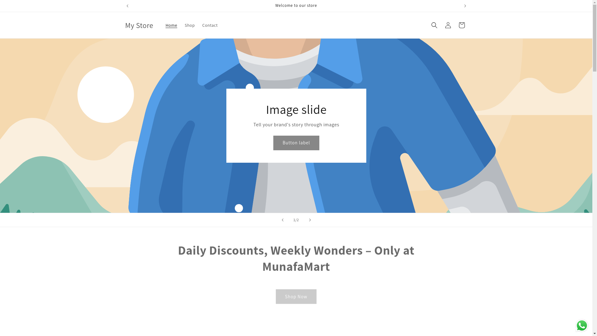 website screenshot of https://munafamart.store/