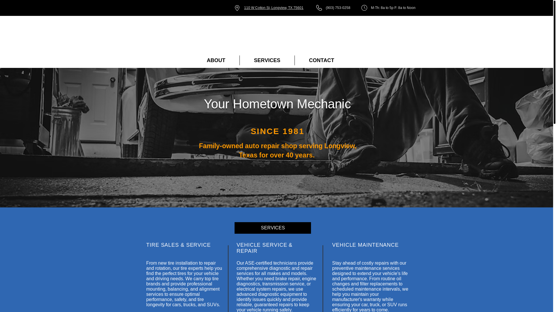 website screenshot of https://mcjunkinstirecenter.com/