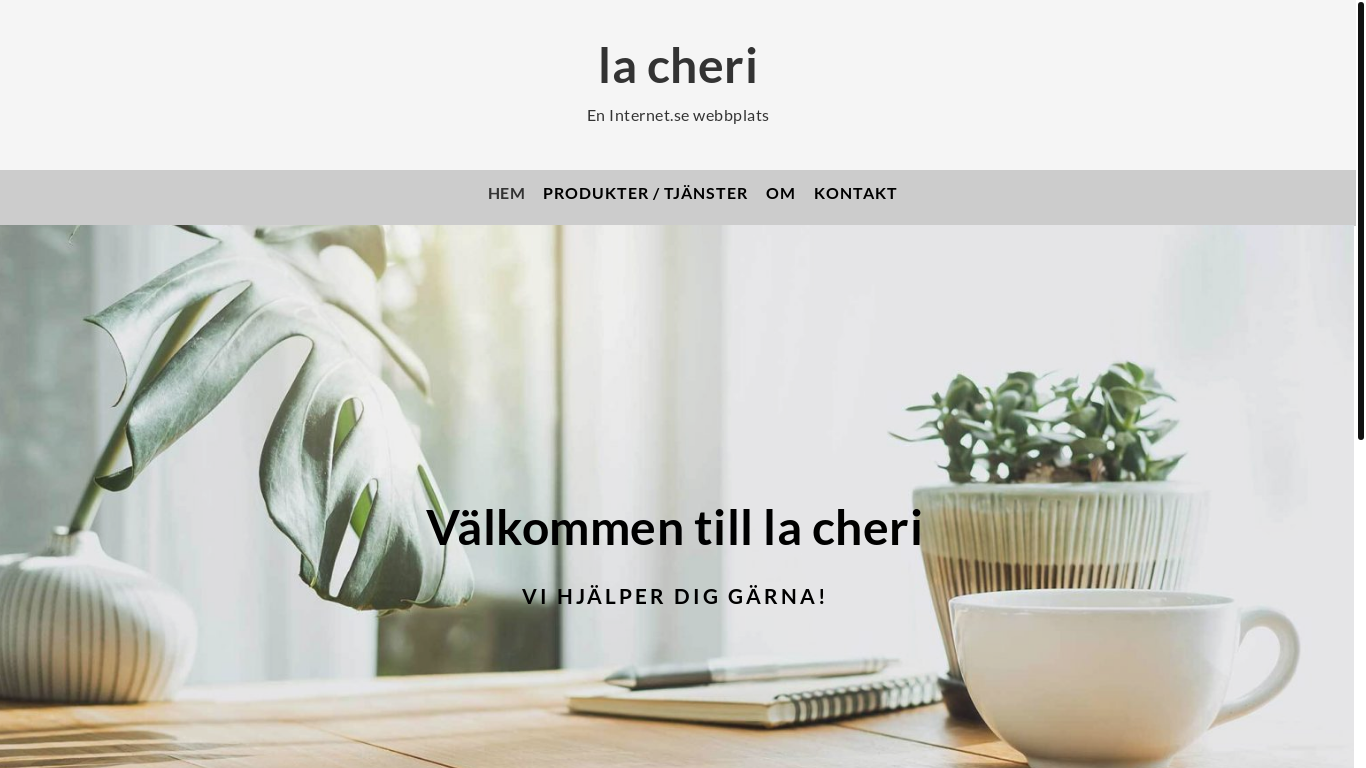 website screenshot of https://la-cheri.se/