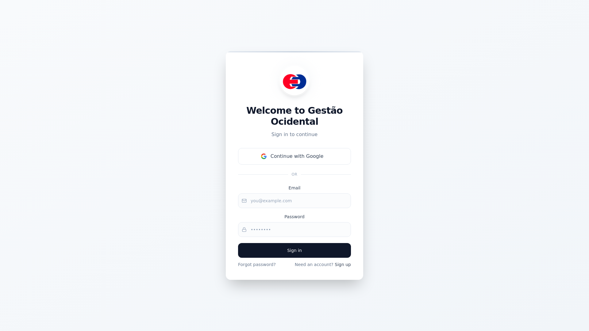 website screenshot of https://comprasocidental.com.br/