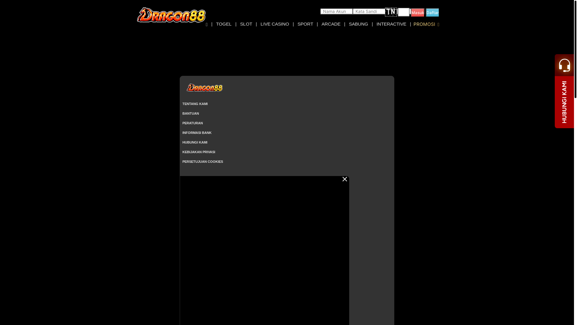 website screenshot of https://dragon88zeep.com/