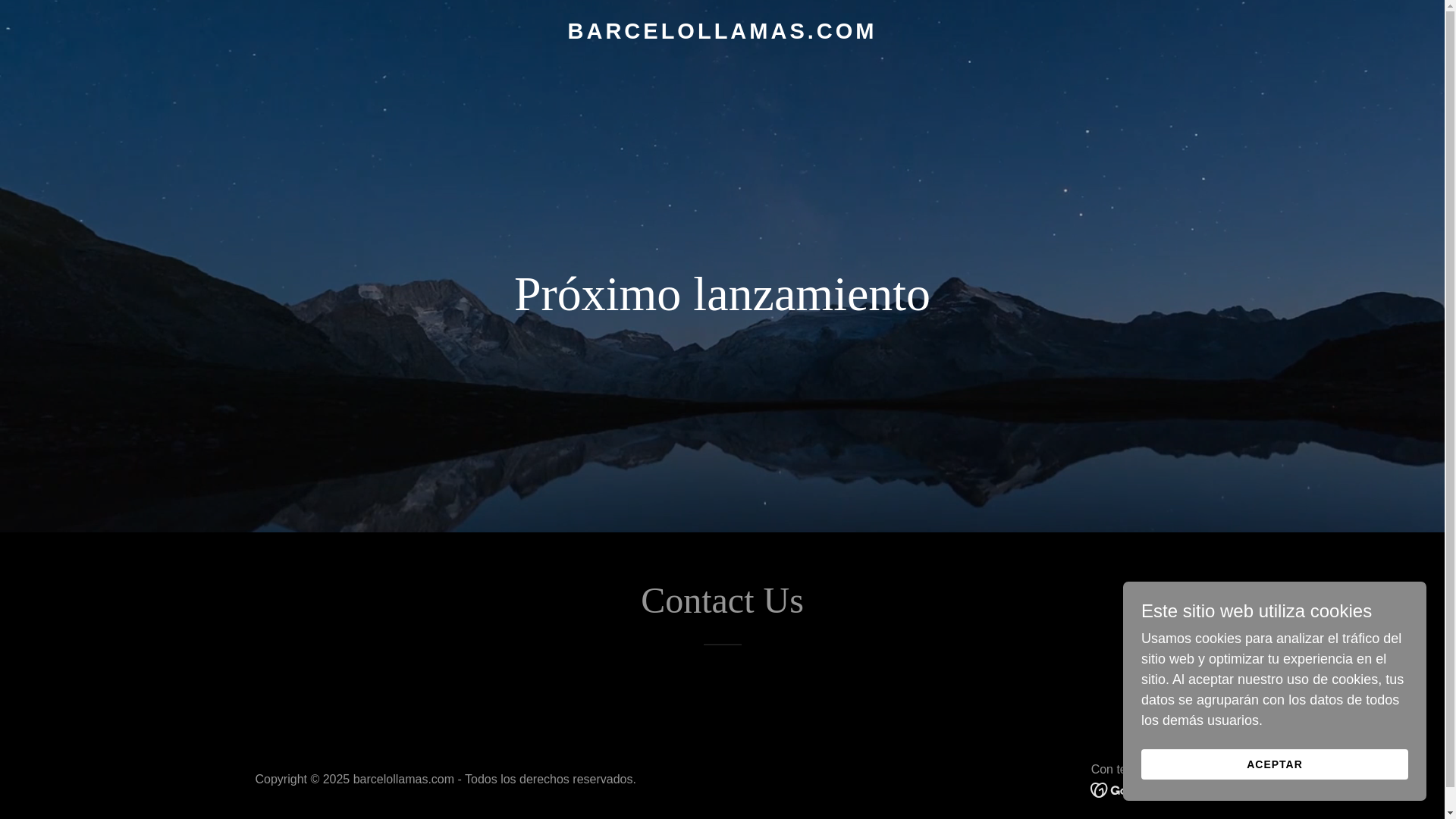 website screenshot of https://barcelollamas.com/