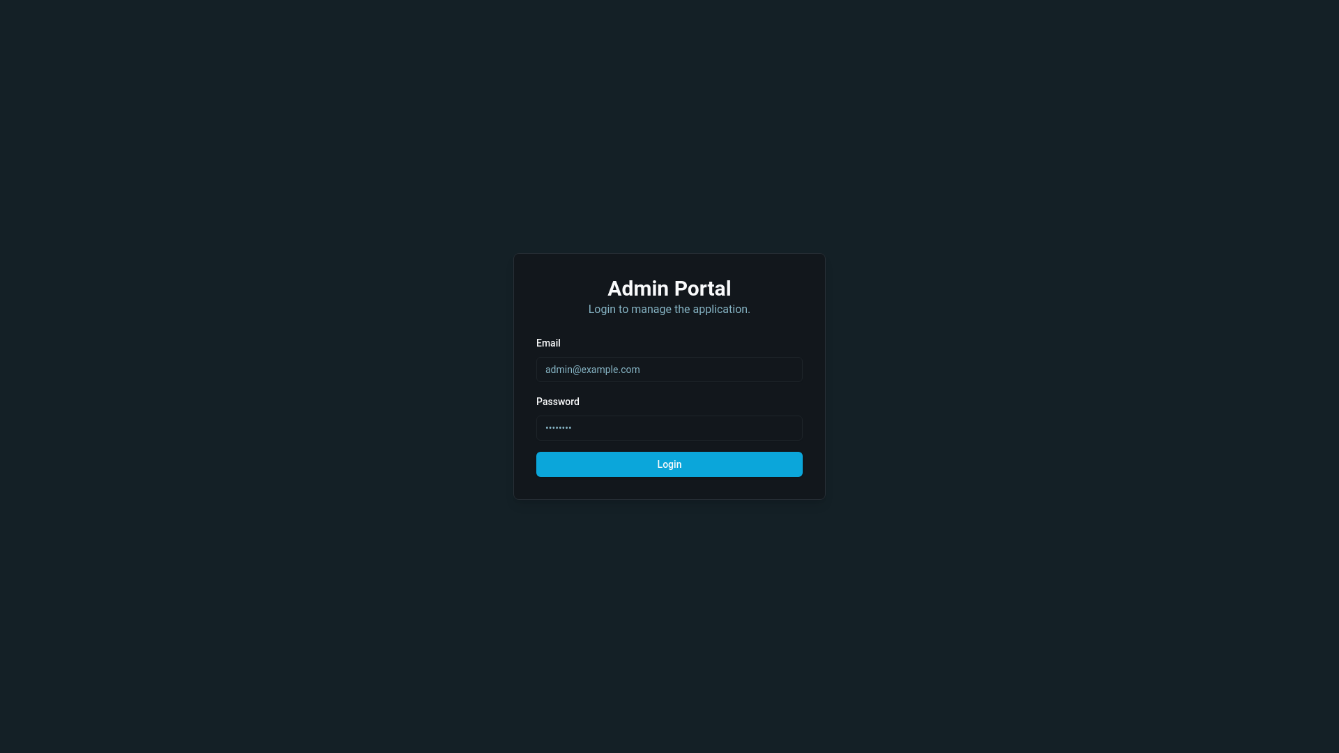website screenshot of https://camino-admin.pages.dev/