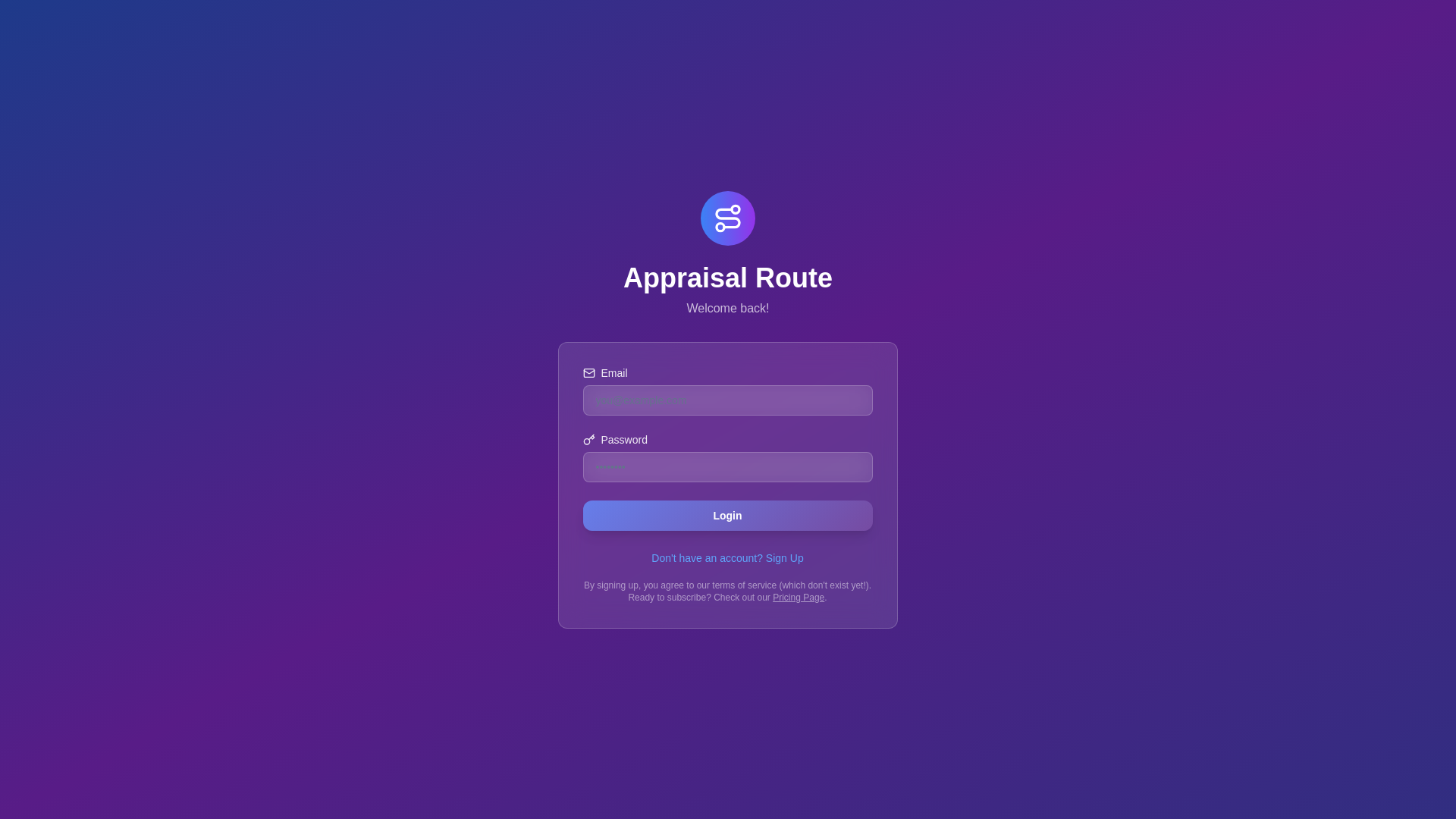website screenshot of https://appraisalroute.com/