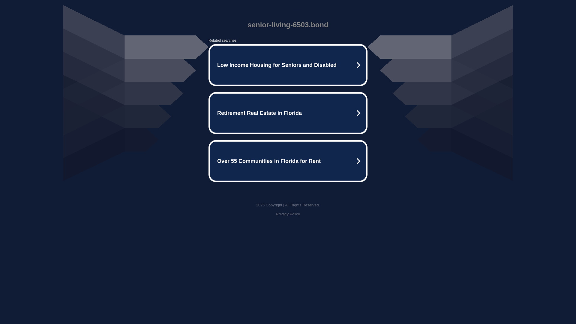 website screenshot of https://senior-living-6503.bond/