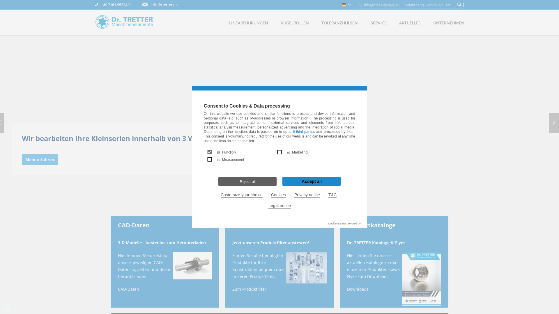 website screenshot of https://beratung-tretter.de/