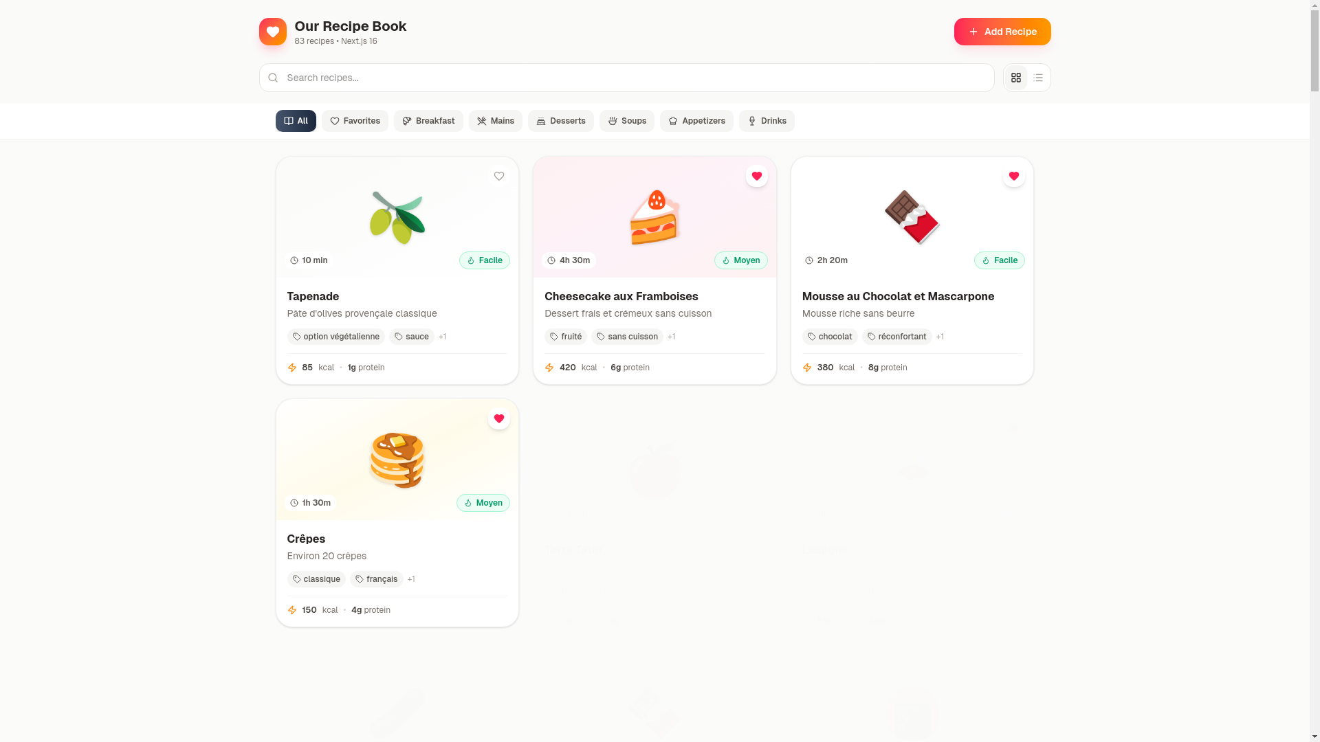 website screenshot of https://les-recettes-de-morgane.com/