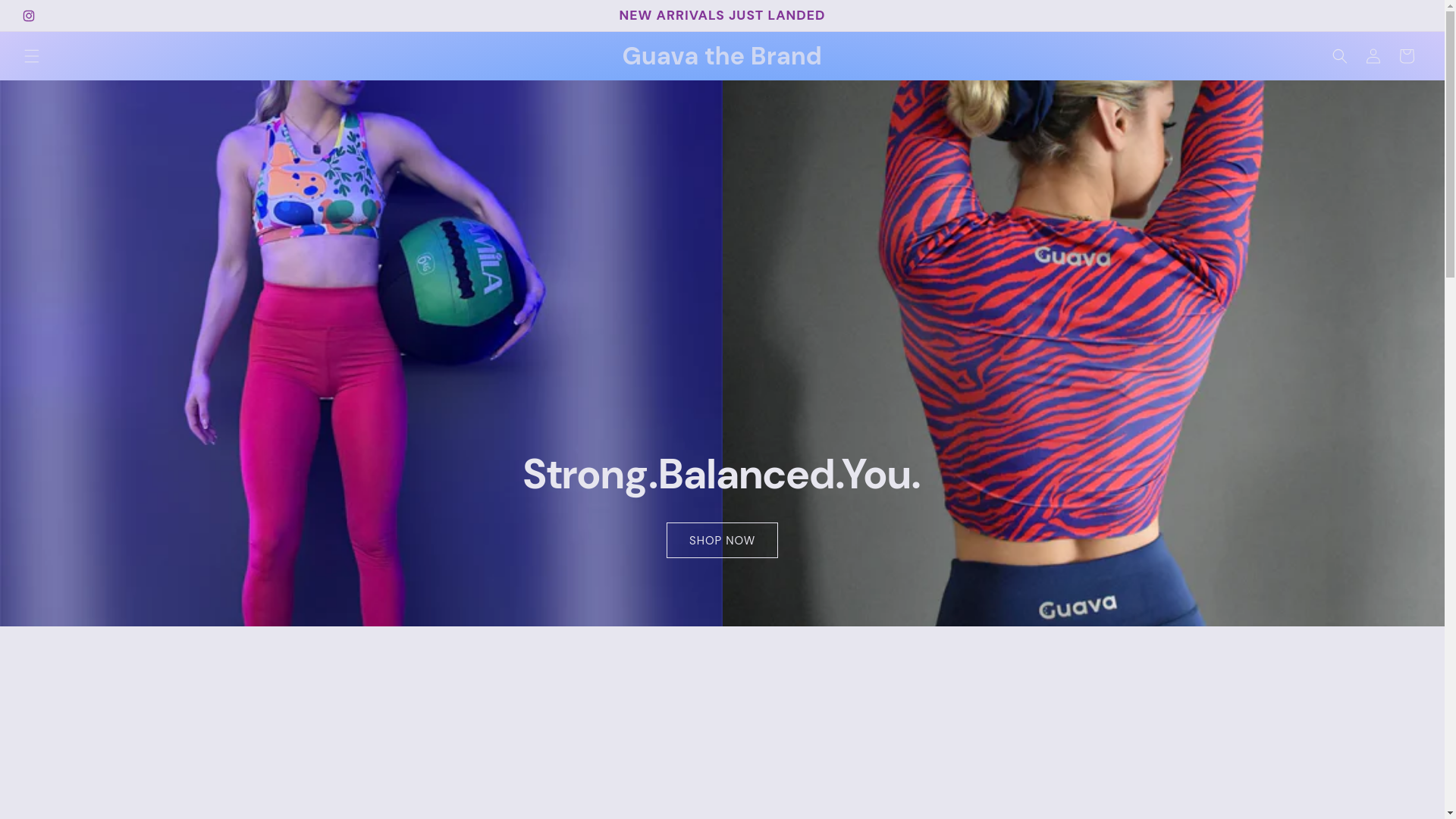 website screenshot of https://guavathebrand.com/