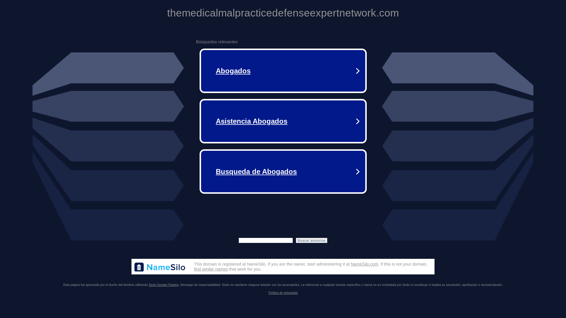 website screenshot of https://themedicalmalpracticedefenseexpertnetwork.com/