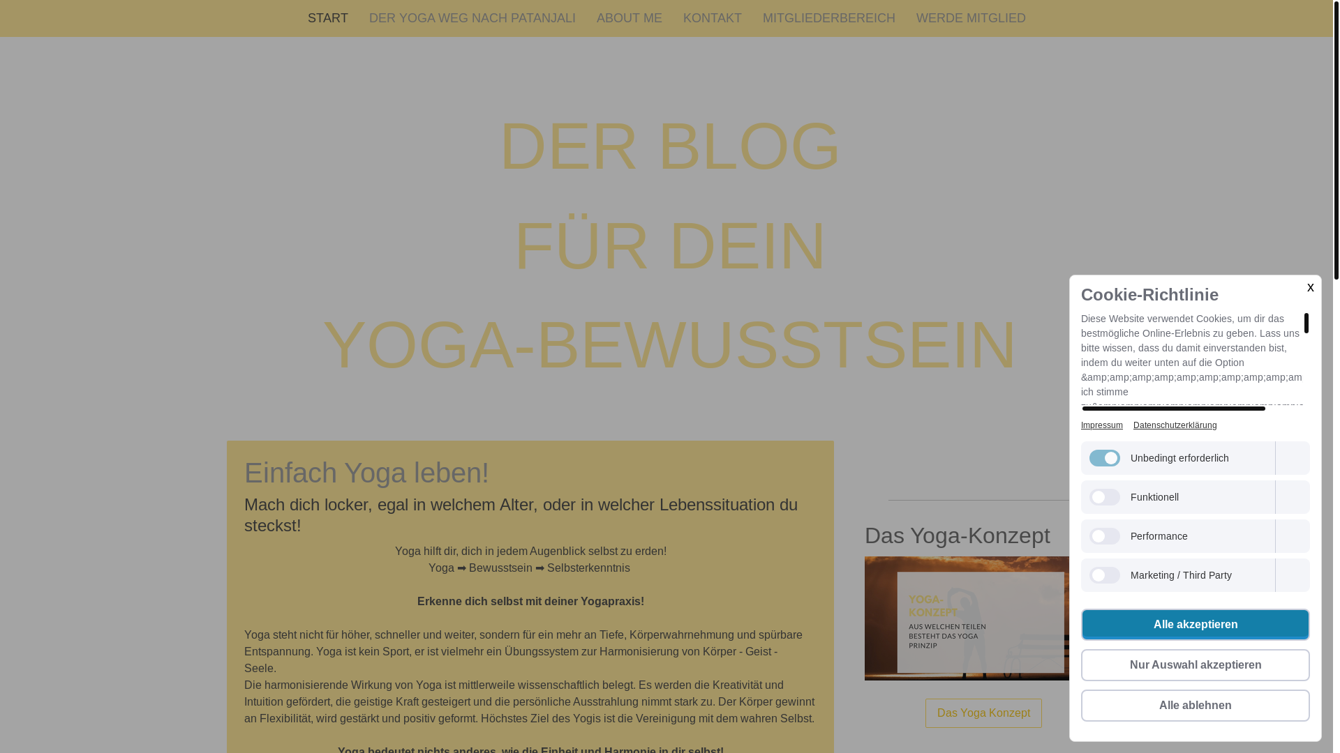 website screenshot of https://blog-yogabewusstsein.de/