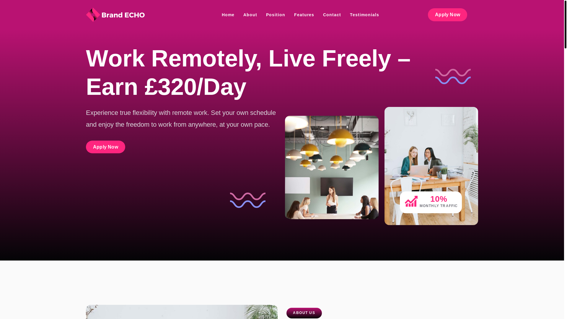 website screenshot of https://brand-echo.online/