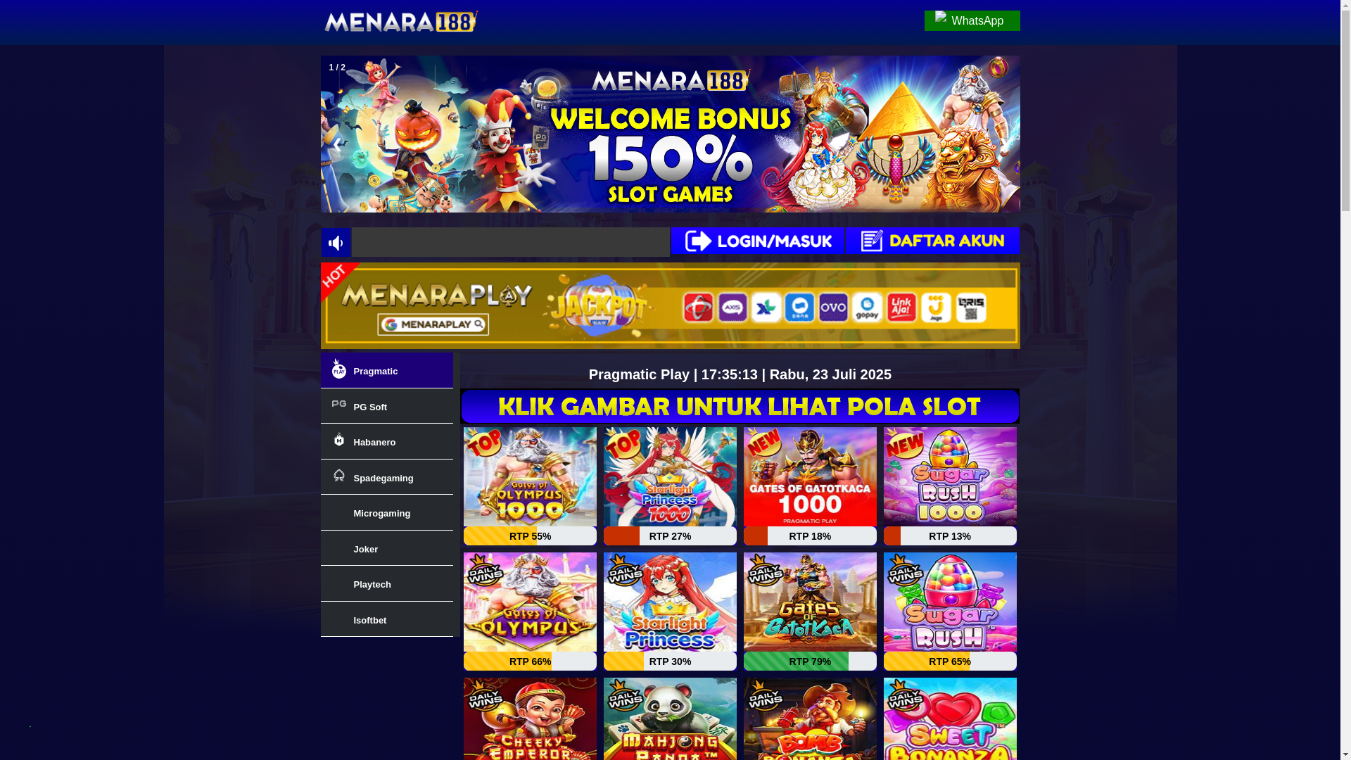 website screenshot of https://menara188-rtp2.pages.dev/