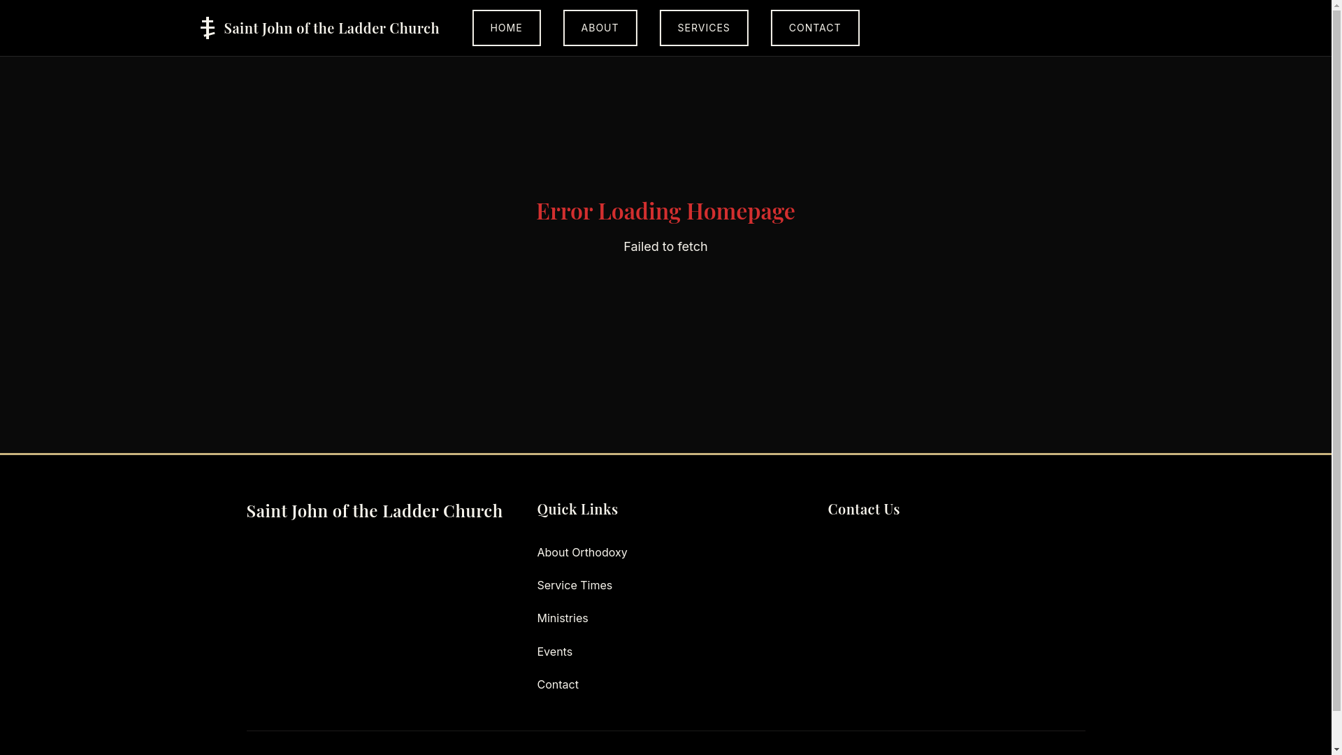 website screenshot of https://theladderorthodoxmission.pages.dev/