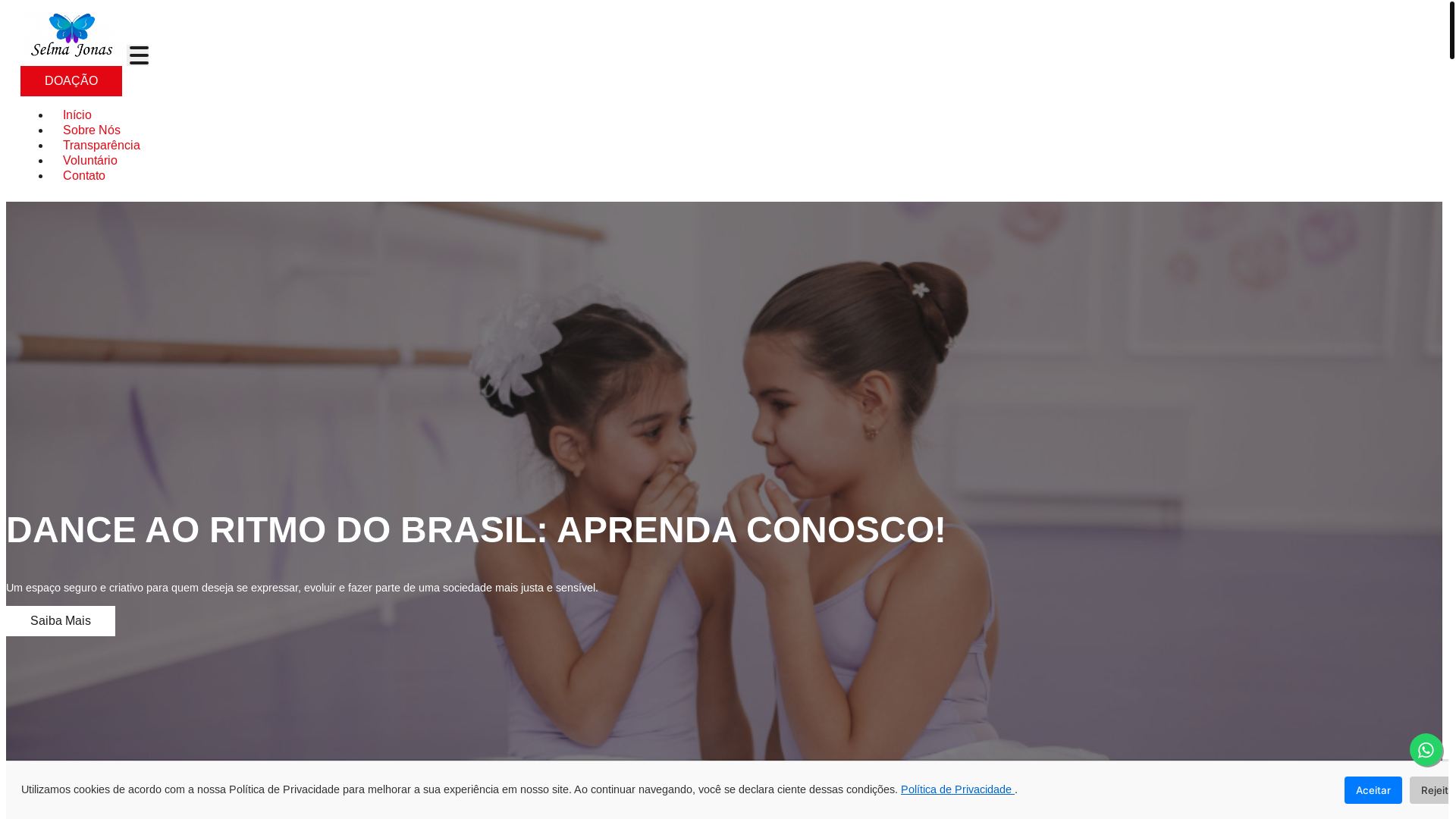 website screenshot of https://institutoselmajonas.org.br/