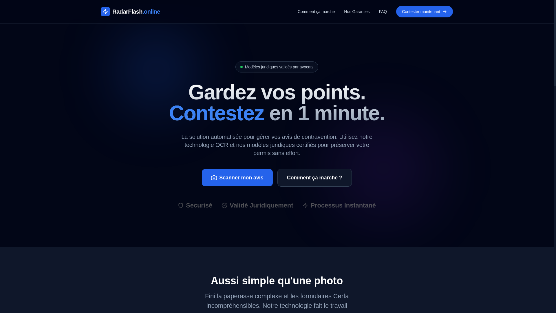 website screenshot of https://radarflash.online/