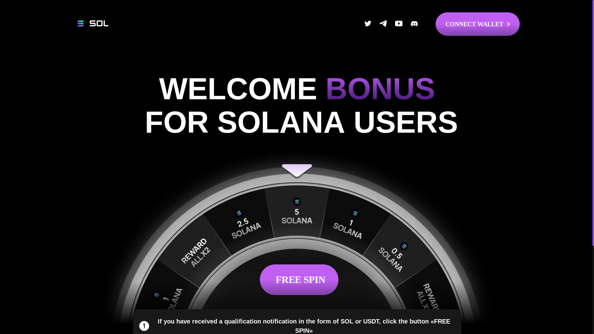 website screenshot of https://solanachein.com/