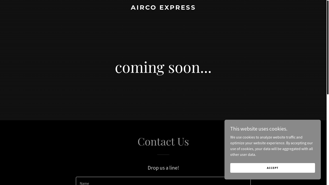 website screenshot of https://airco-express.us/