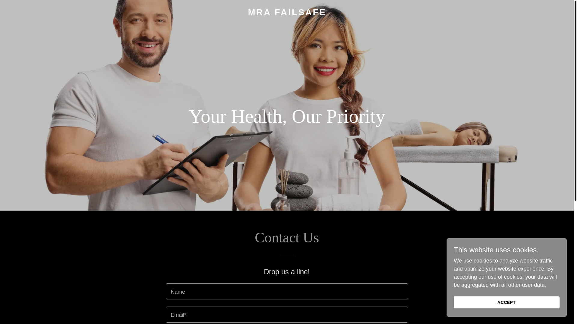 website screenshot of https://mrafailsafe.com/
