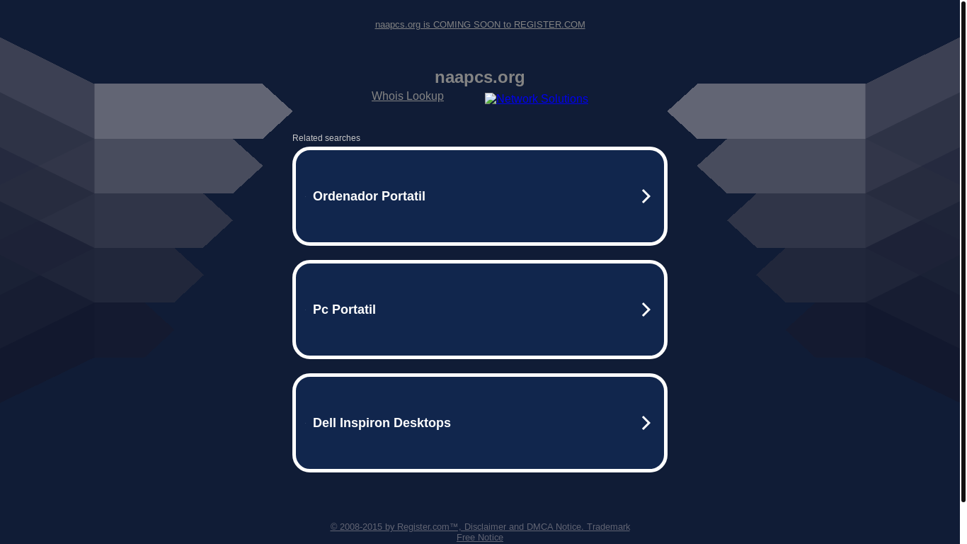 website screenshot of https://naapcs.org/