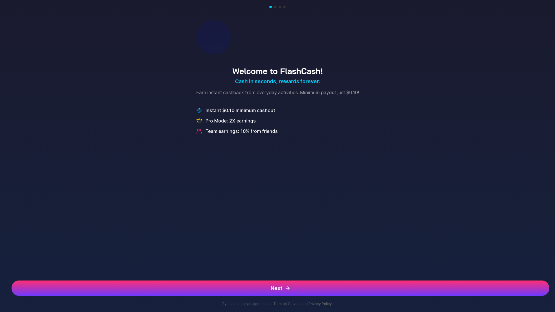 website screenshot of https://flashcashapp.online/