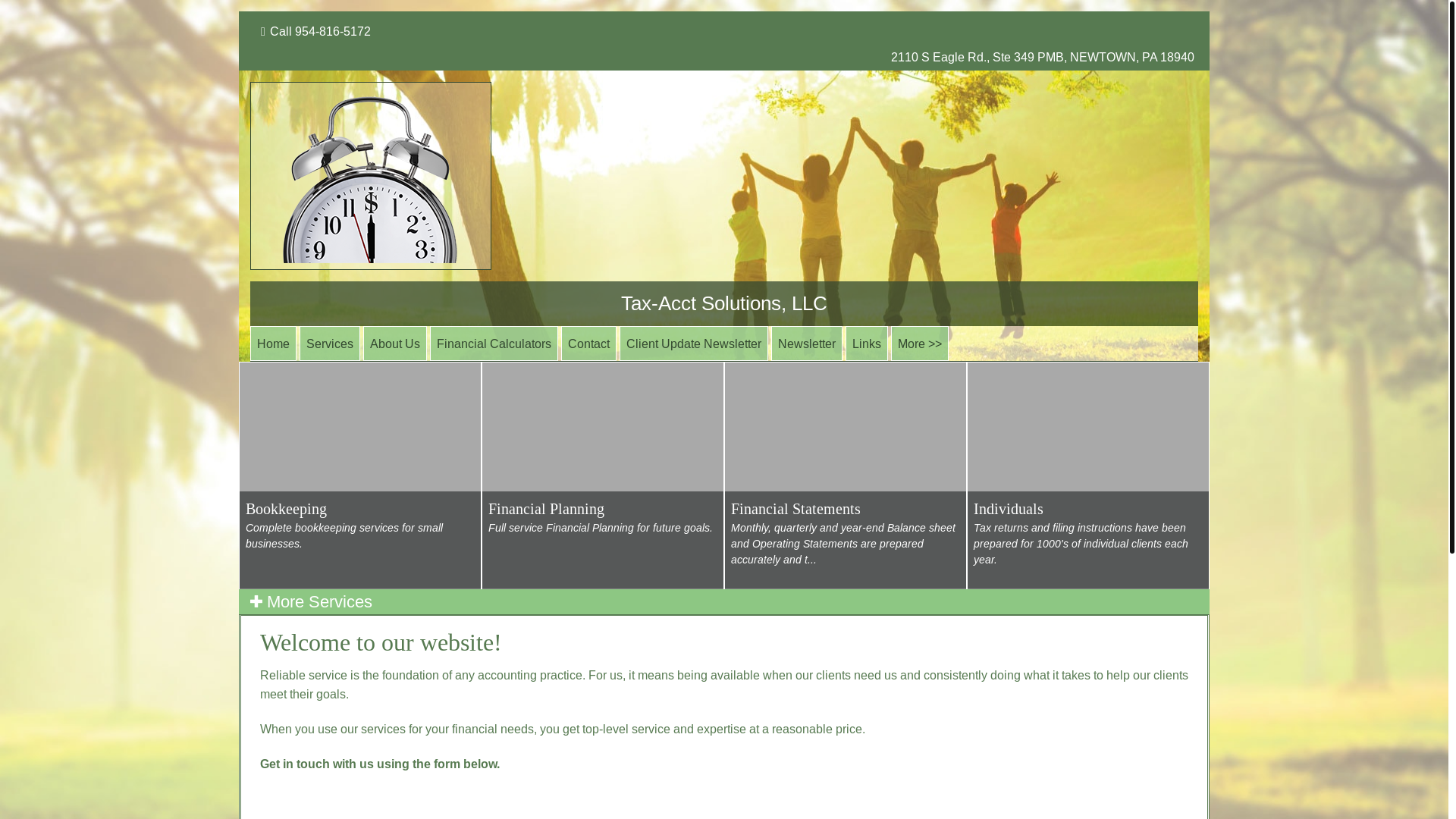 website screenshot of https://tax-acctsolutions.com/