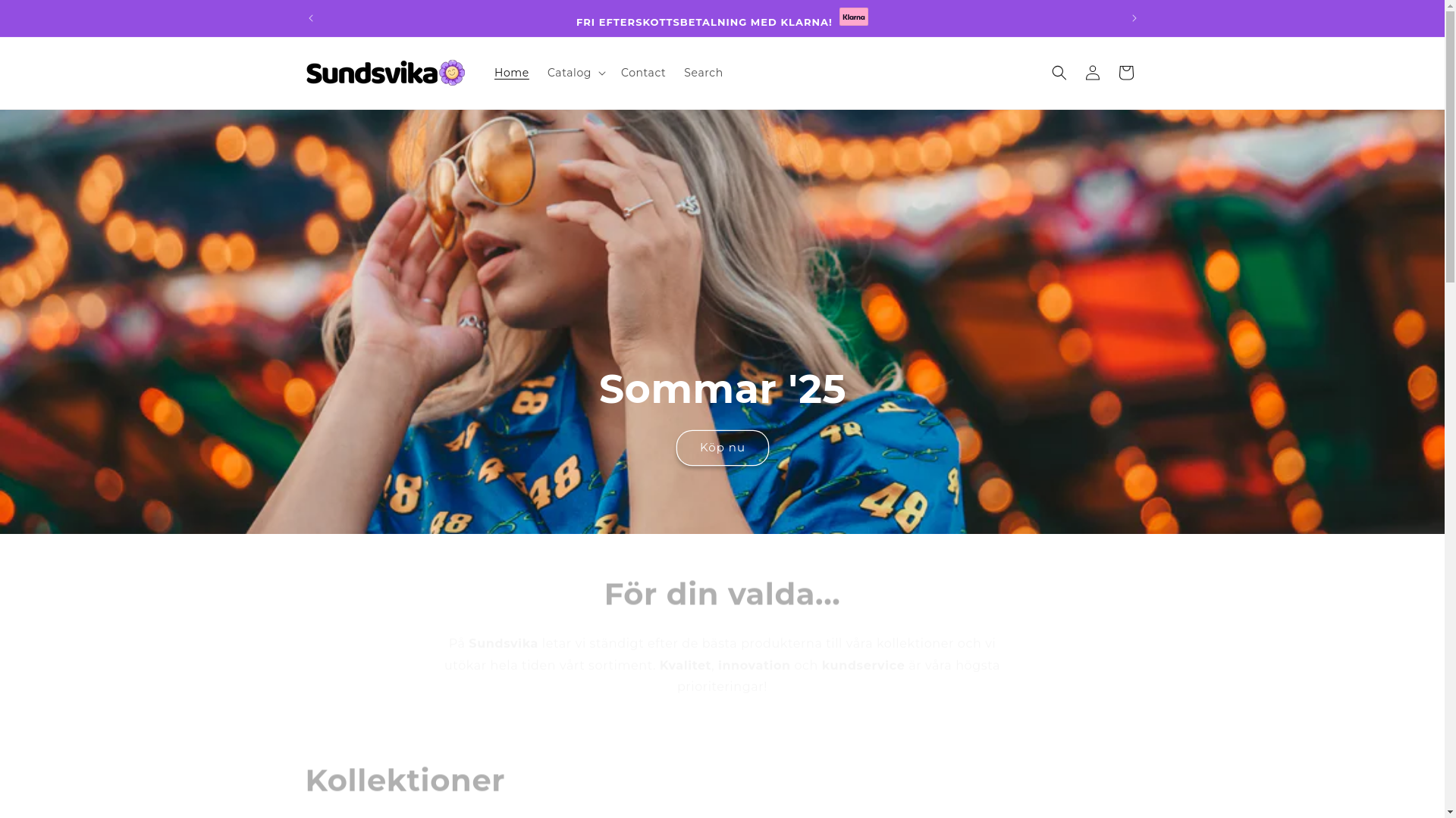 website screenshot of https://sundsvika.com/