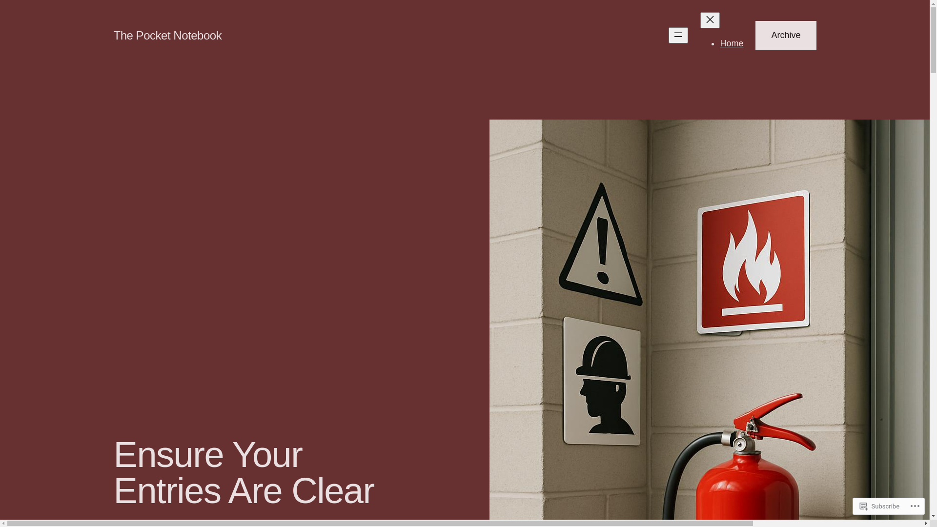 website screenshot of https://thepocketnotebook.co.uk/
