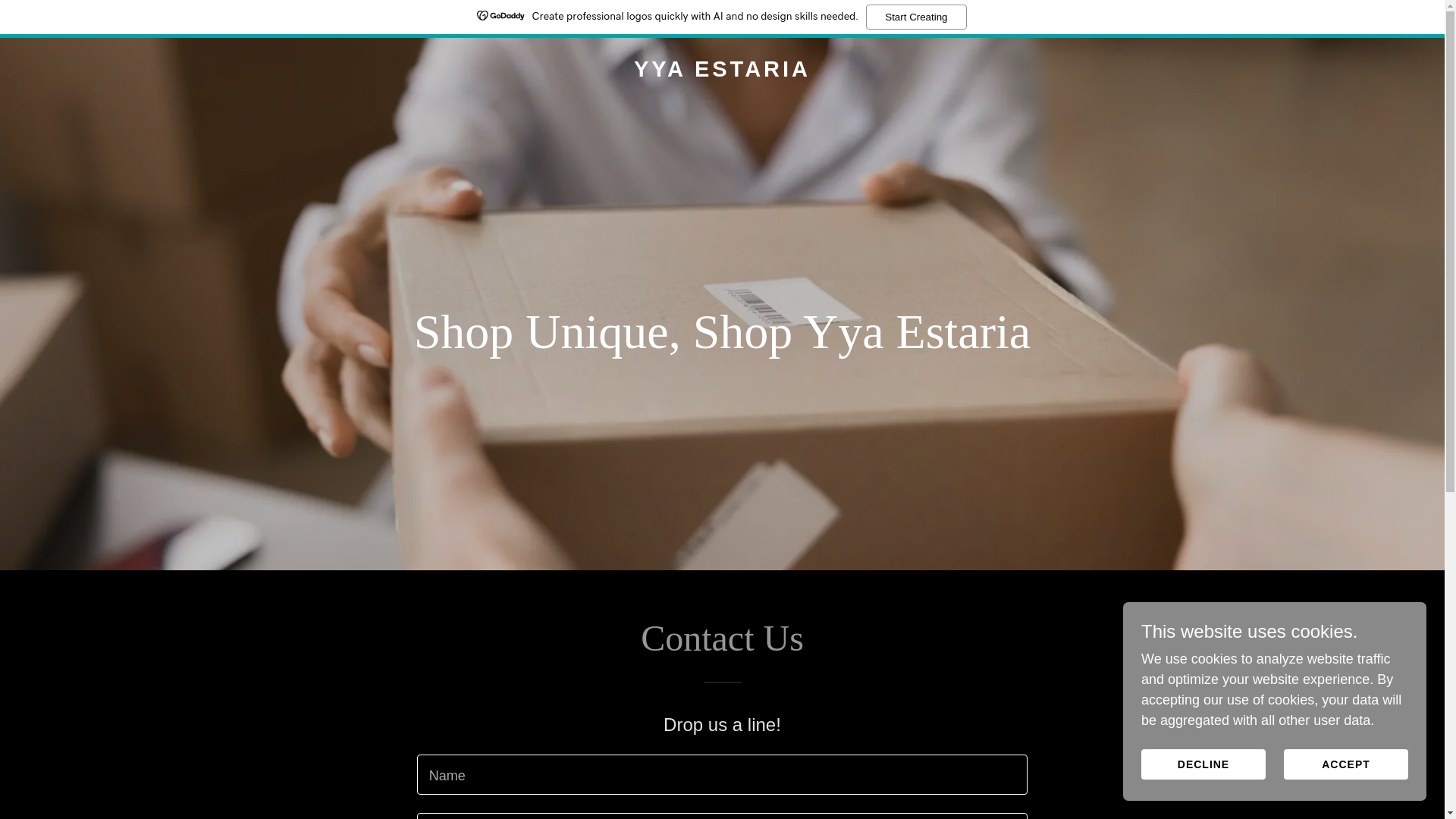 website screenshot of https://yyaestaria.com/