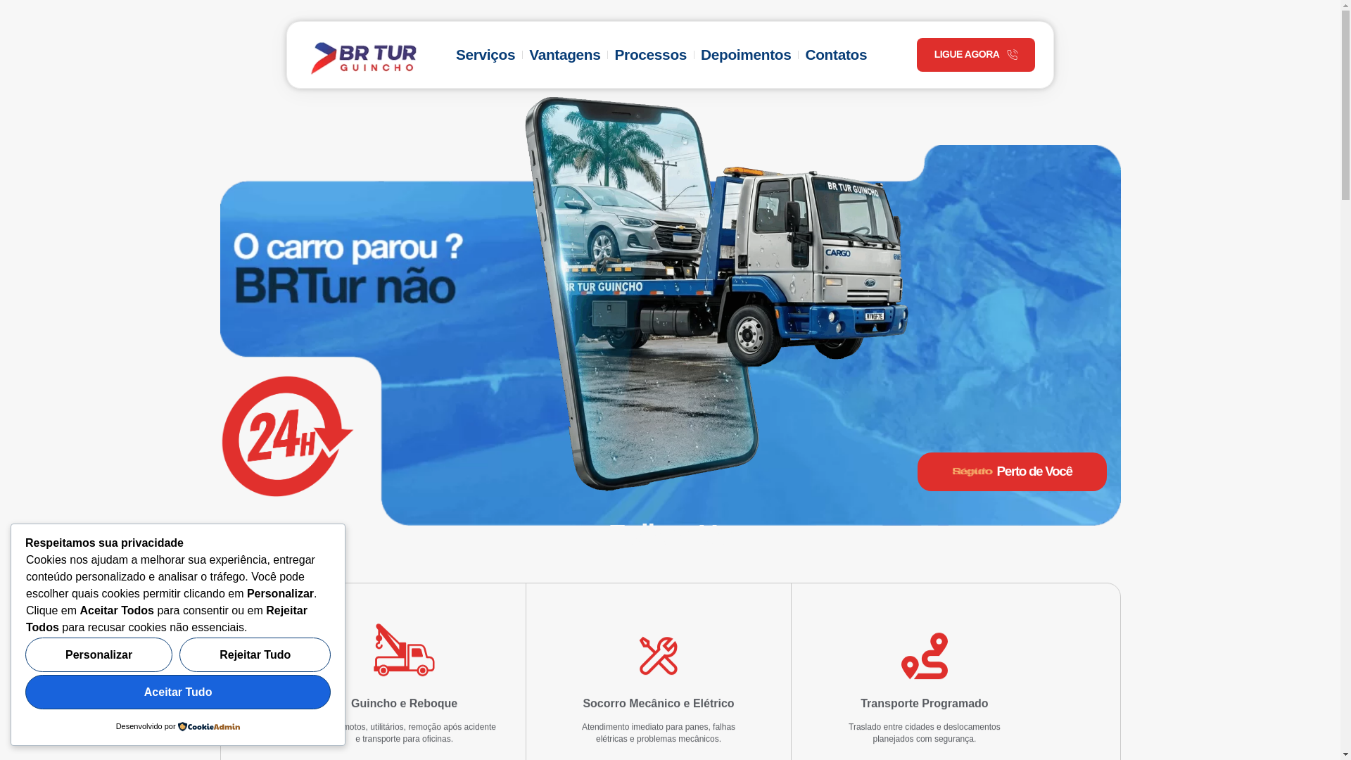 website screenshot of https://melhorguincho24.com/