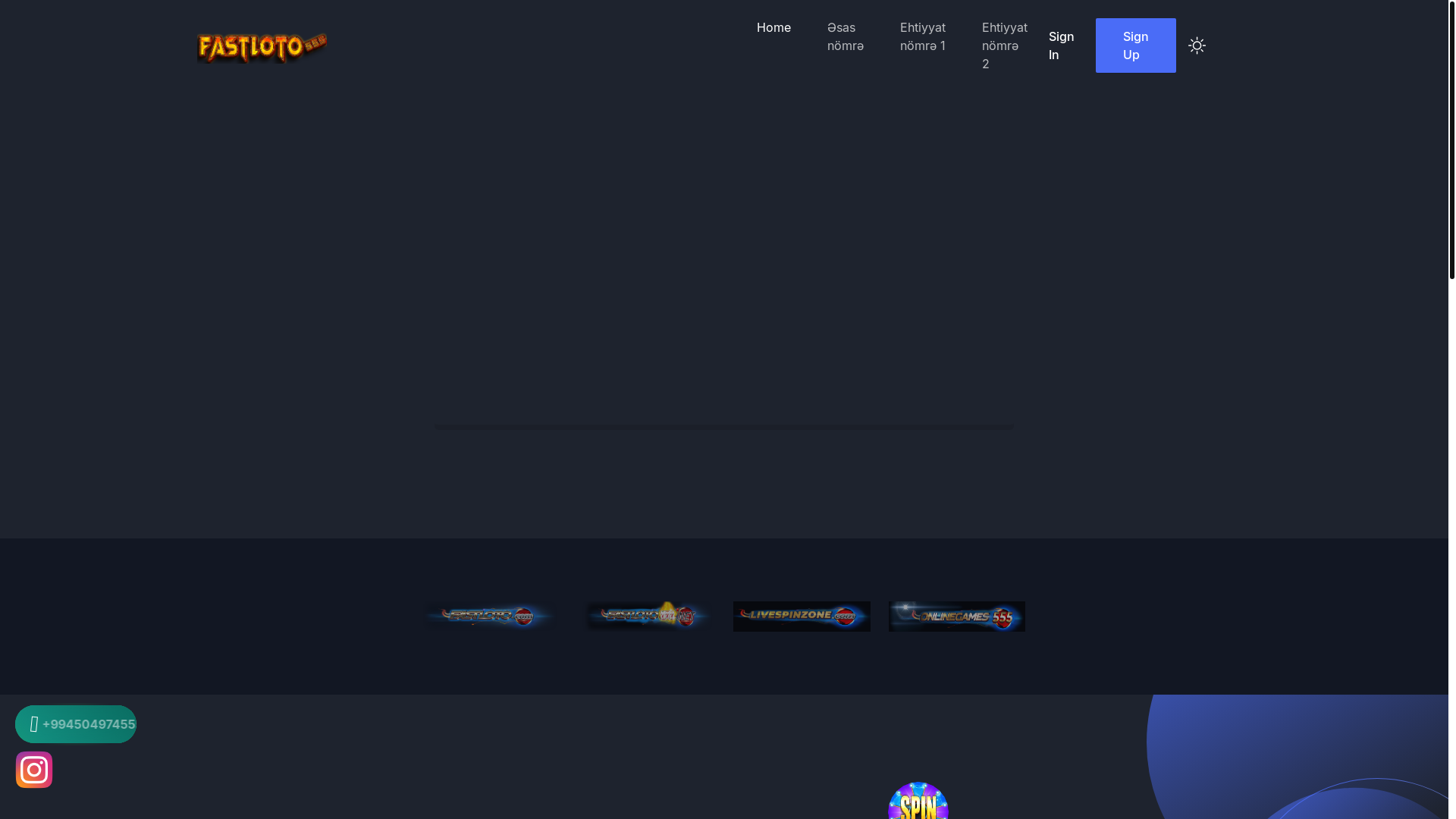 website screenshot of https://play.fastloto555.org