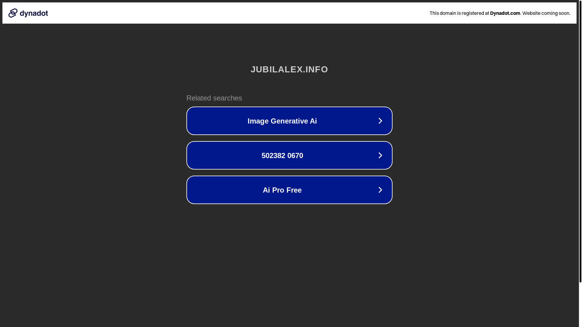 website screenshot of https://jubilalex.info/