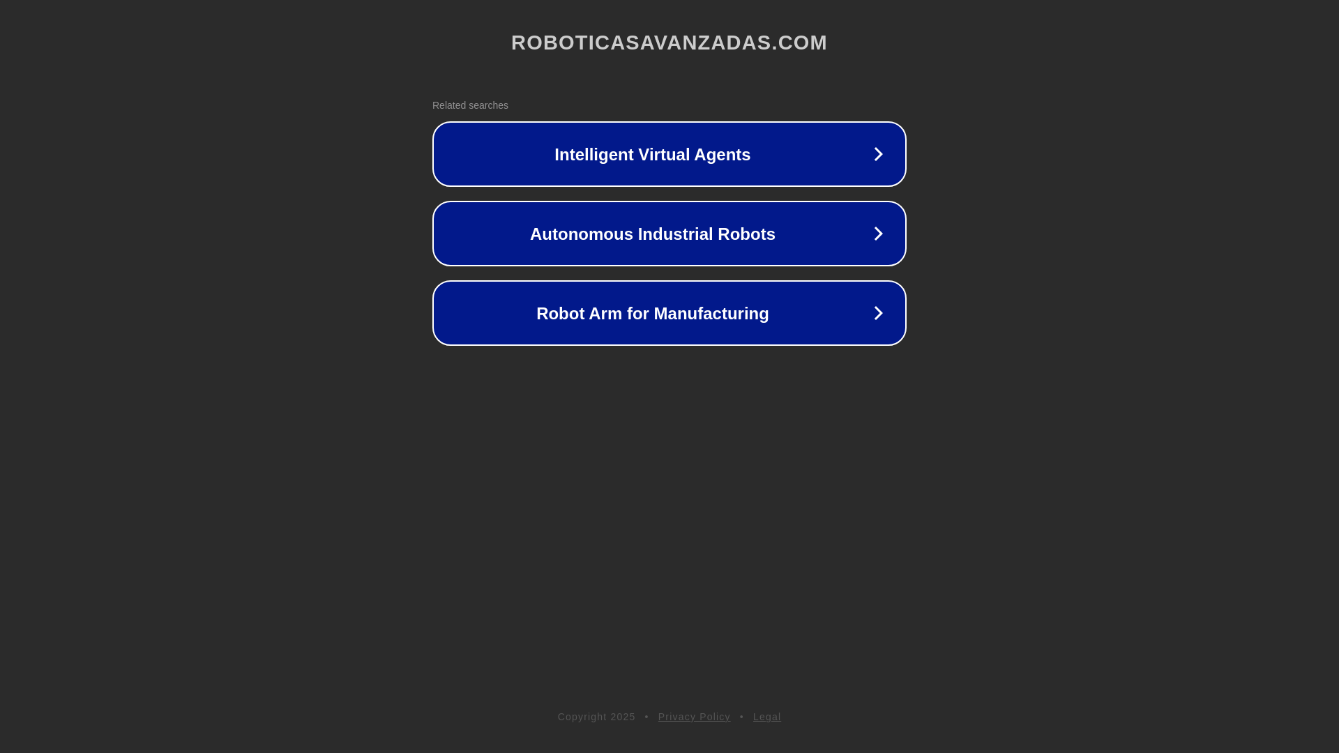website screenshot of https://roboticasavanzadas.com/