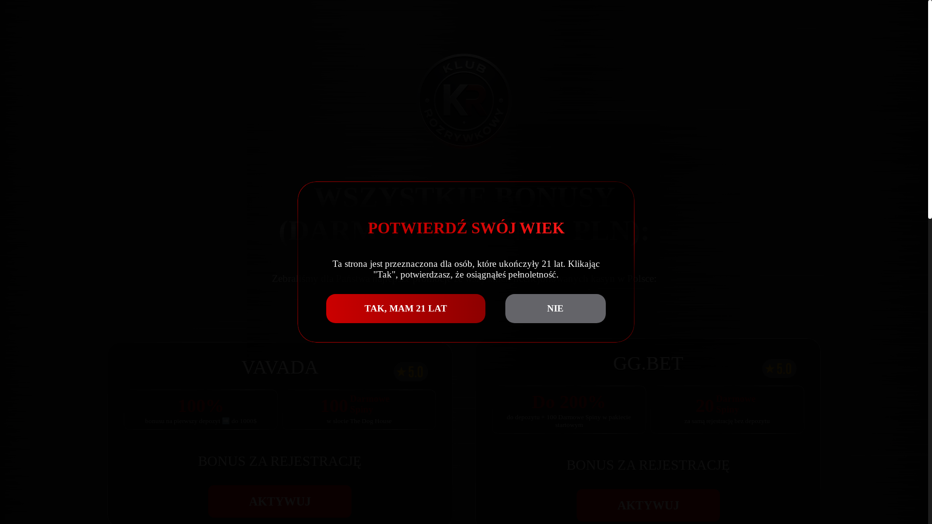 website screenshot of https://klub-rozrywkowy.com/