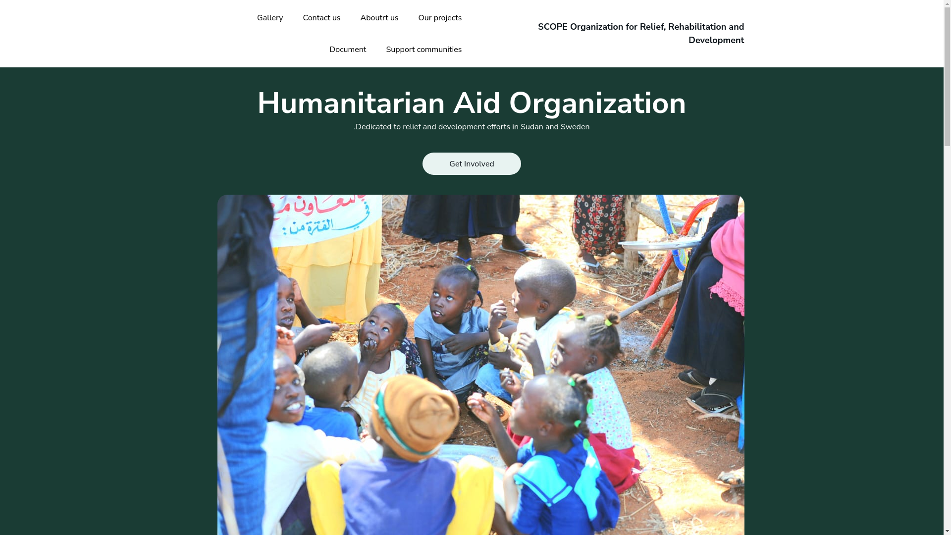 website screenshot of https://scopeorganization.org/