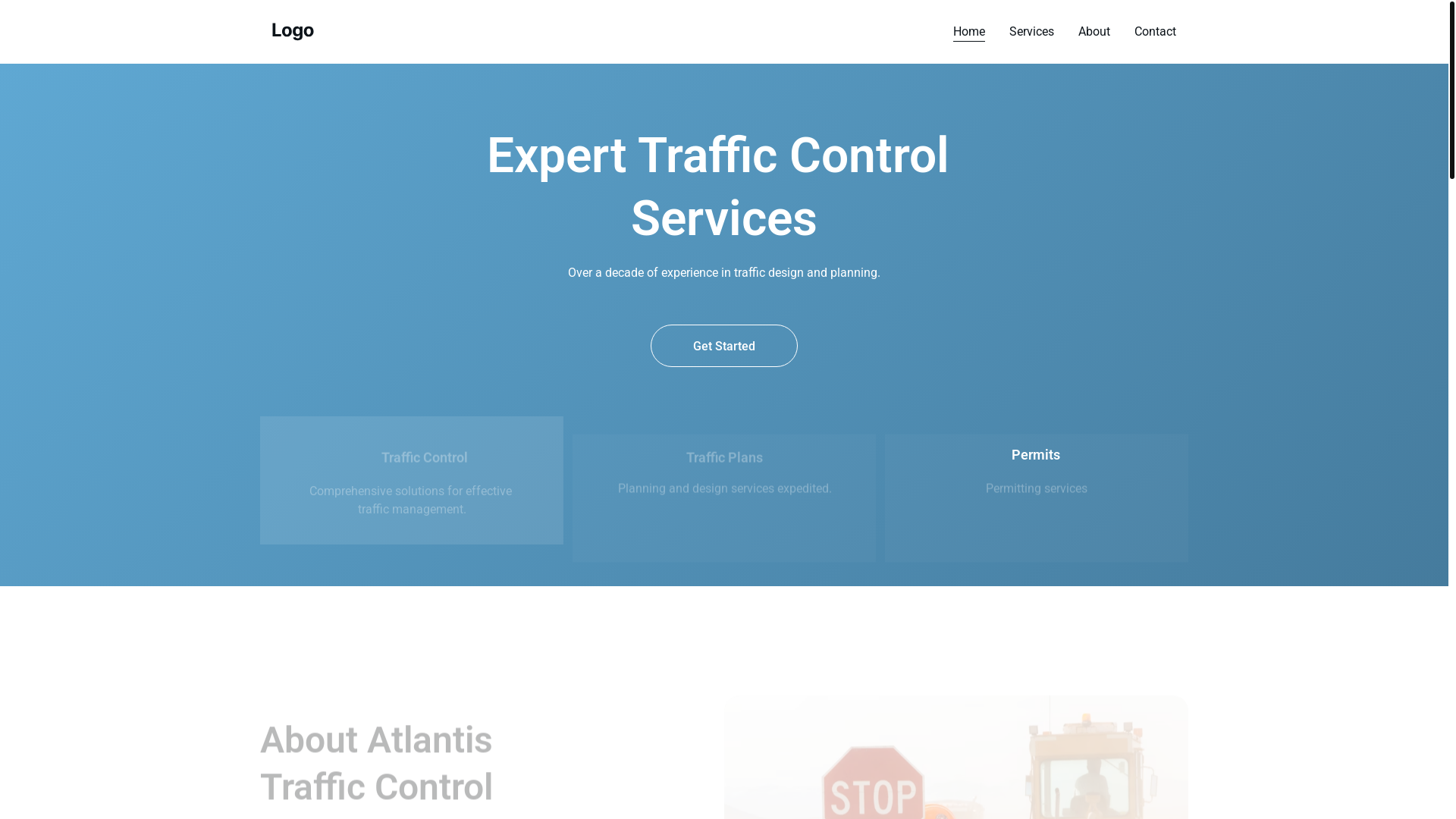 website screenshot of https://atlantistraffic.com/