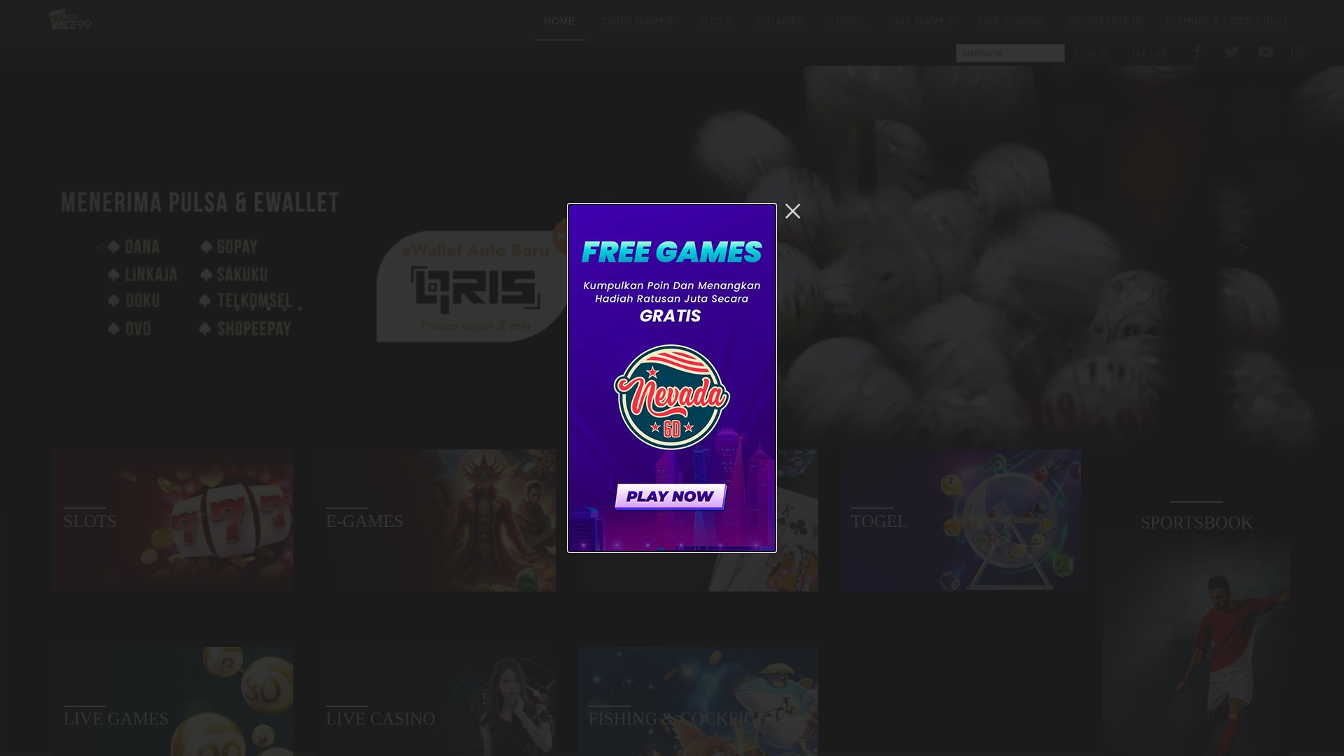 website screenshot of https://pkrace99gizz.vip/