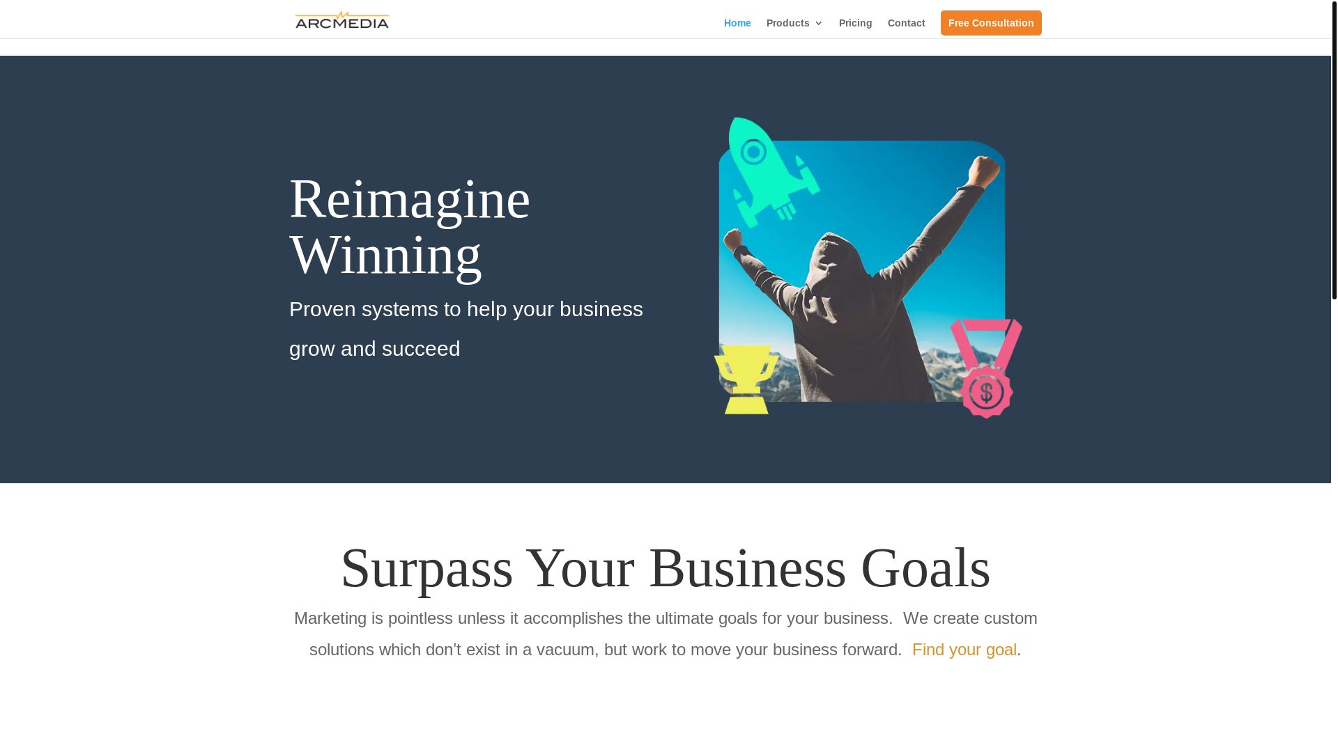 website screenshot of https://usearcmedia.com/